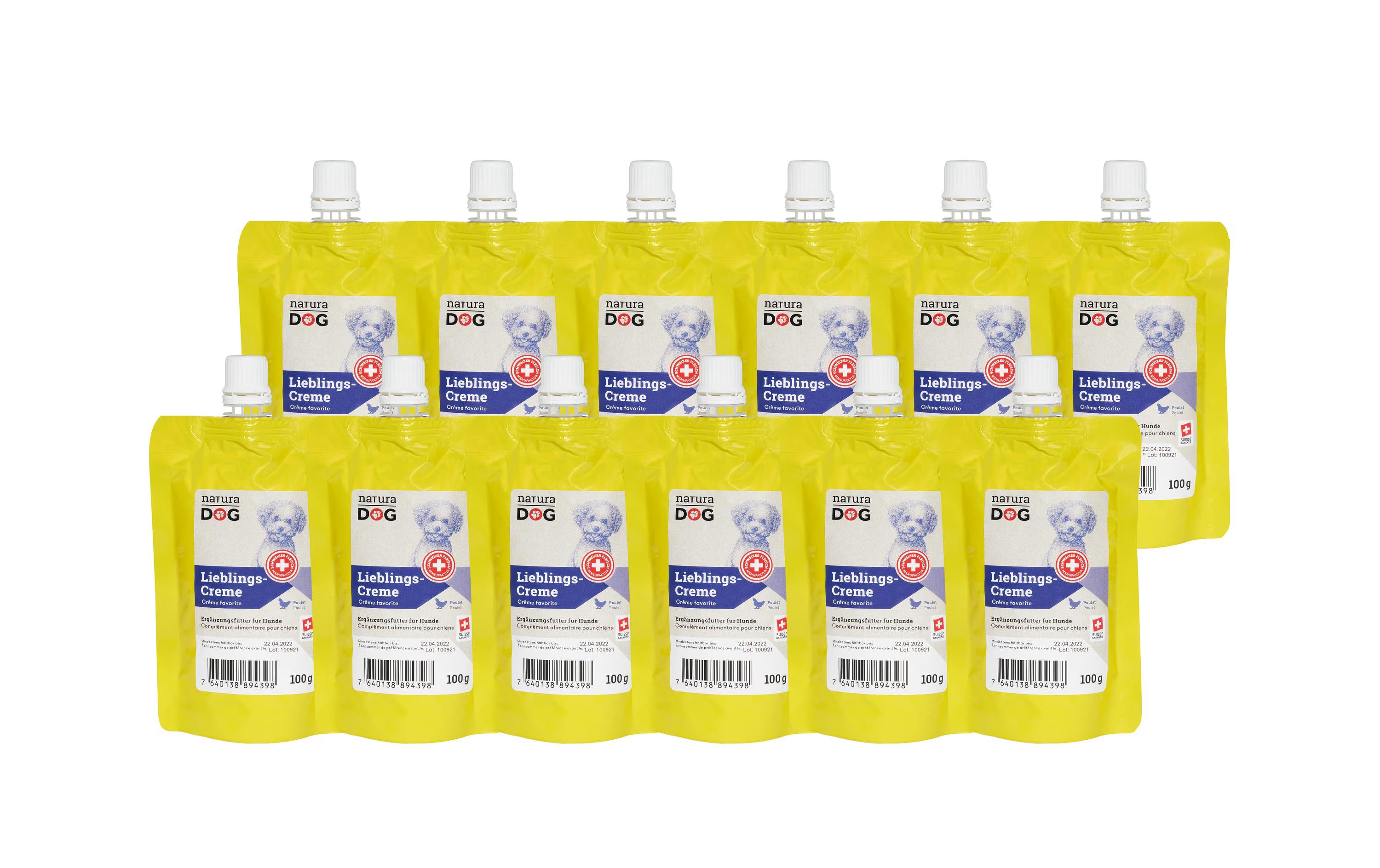 naturaDog Lieblingscreme Poulet Multipack,