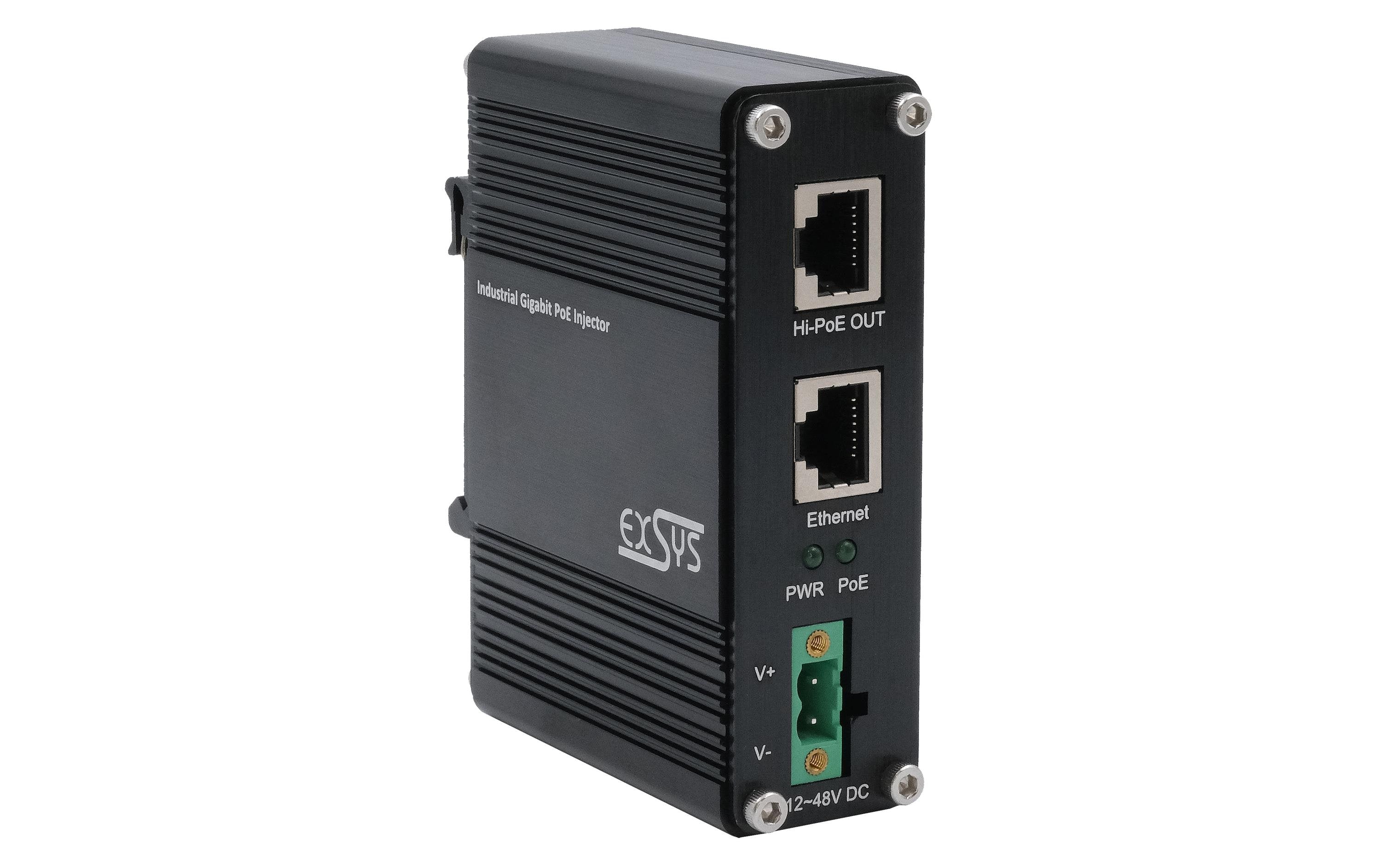 EXSYS EX-60310, PoE+ Gigabit Injektor 60W