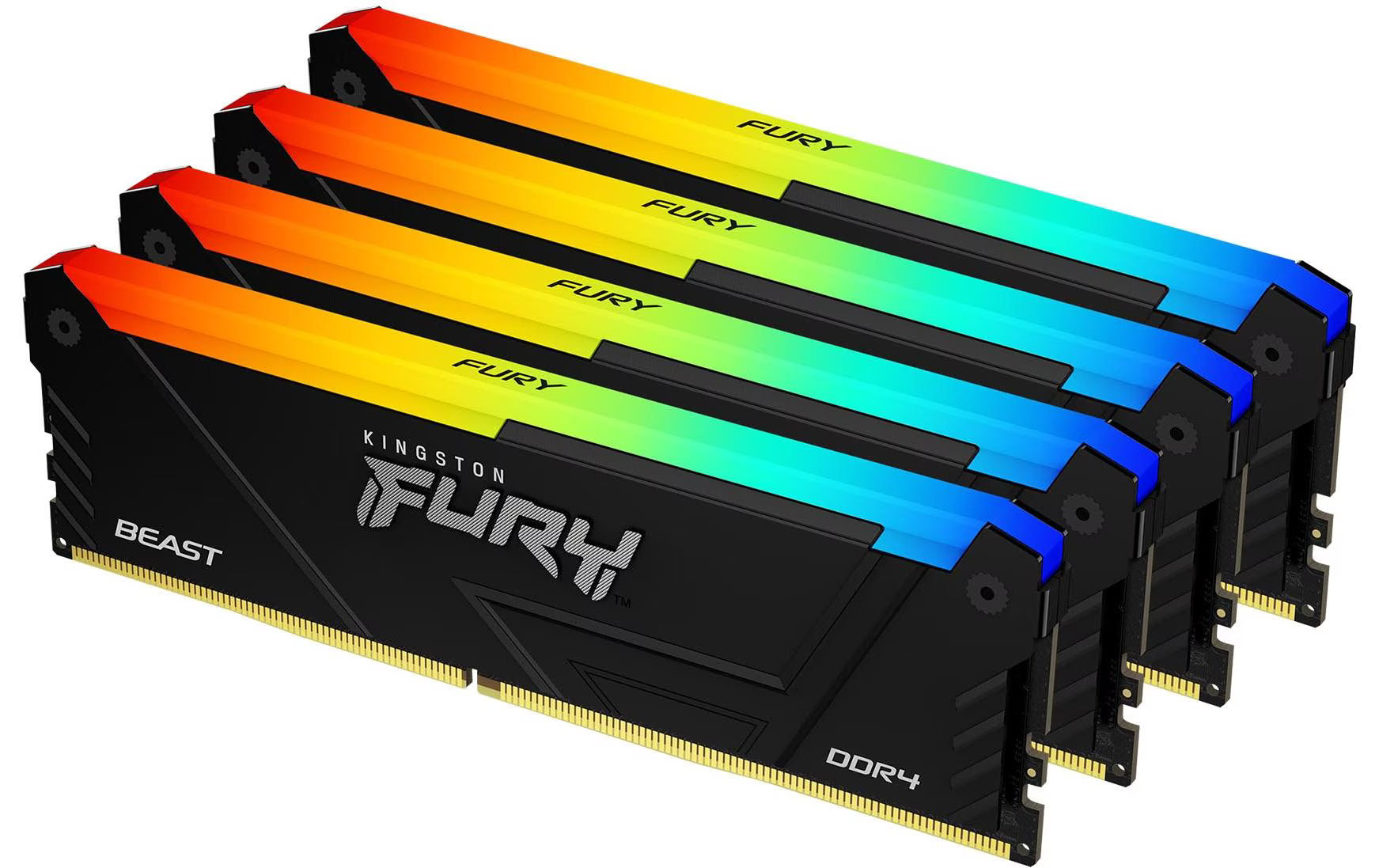 FURY Beast RGB DDR4 128GB 4-Kit 3600MT/s