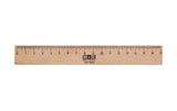 M+R Flachlineal Buche mit Metalleinlage