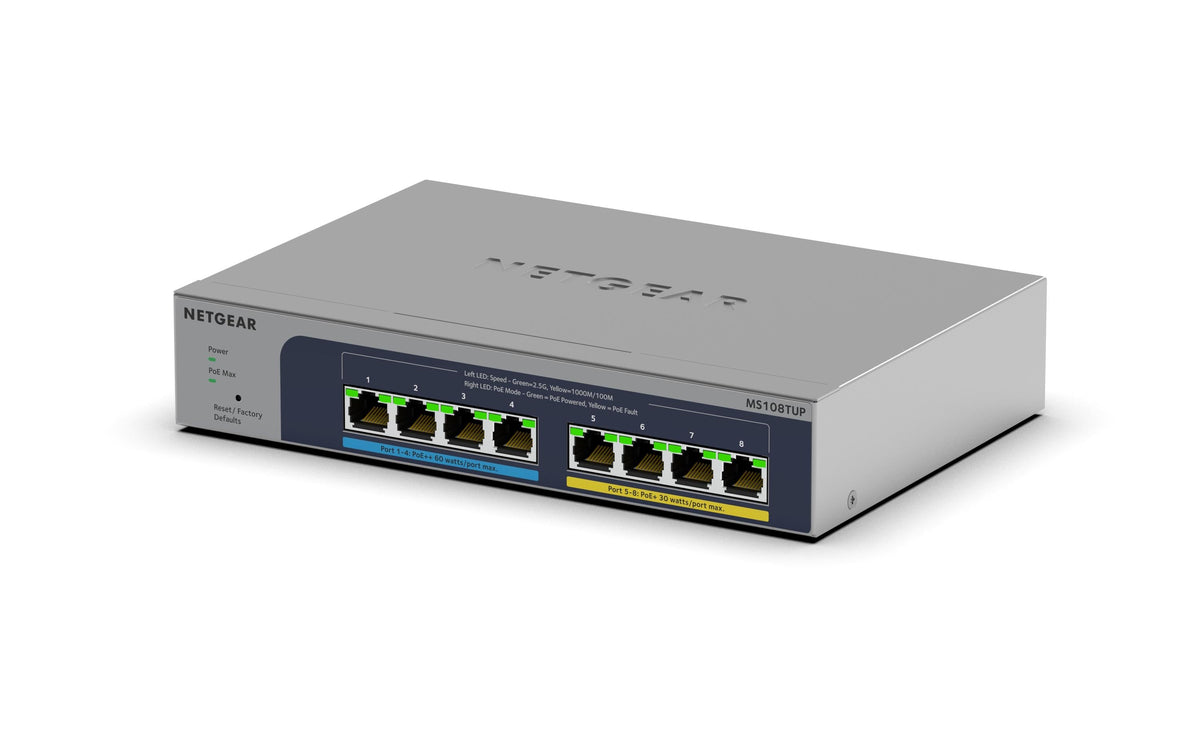 Netgear MS108TUP: 8 Port Switch PoE++