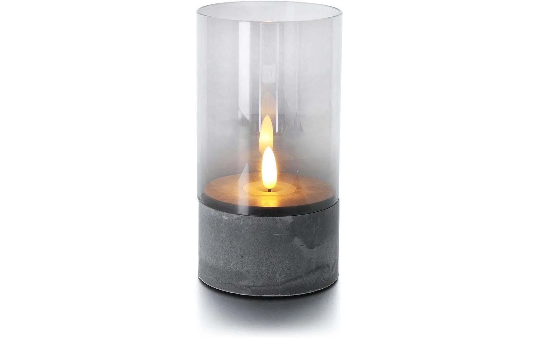 balthasar LED Kerze Gracia grau