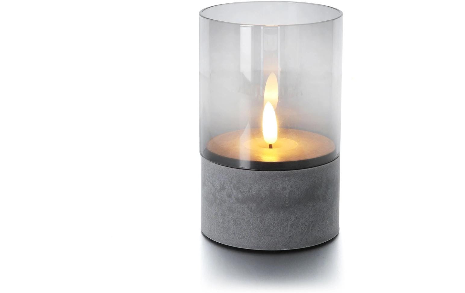 balthasar LED Kerze Gracia grau