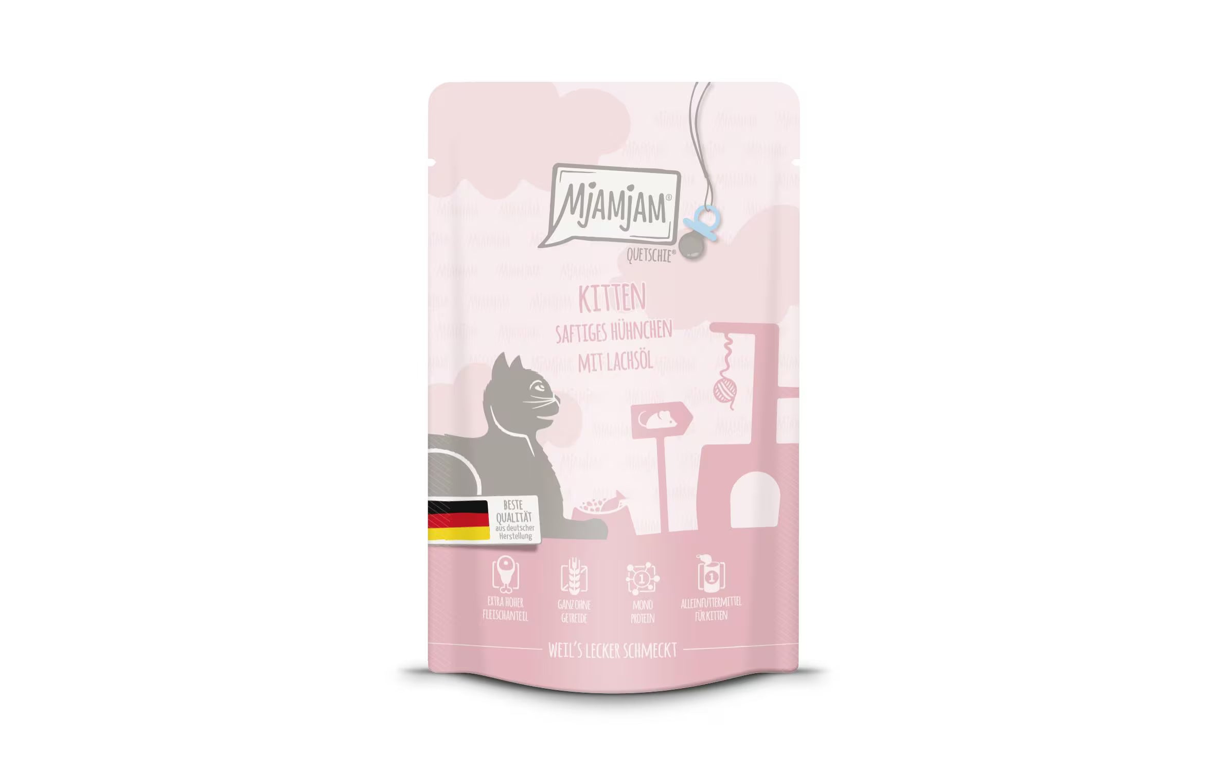 Mjamjam Cat Quetschie leckere Mahlzeit 125g