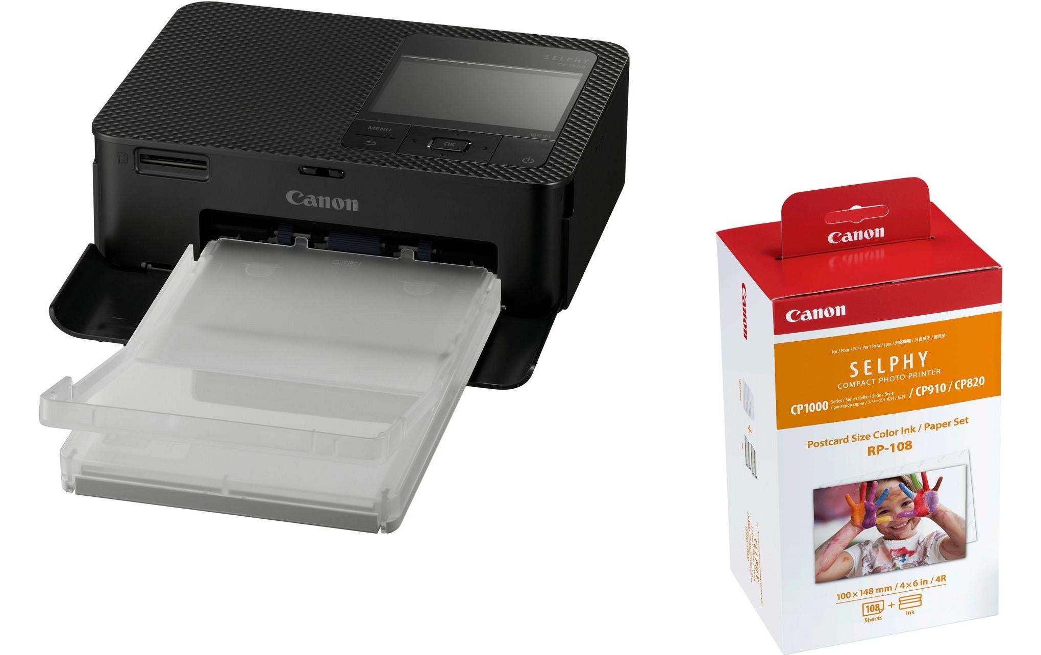 Canon Selphy CP1500 schwarz,300x300dpi,WLAN