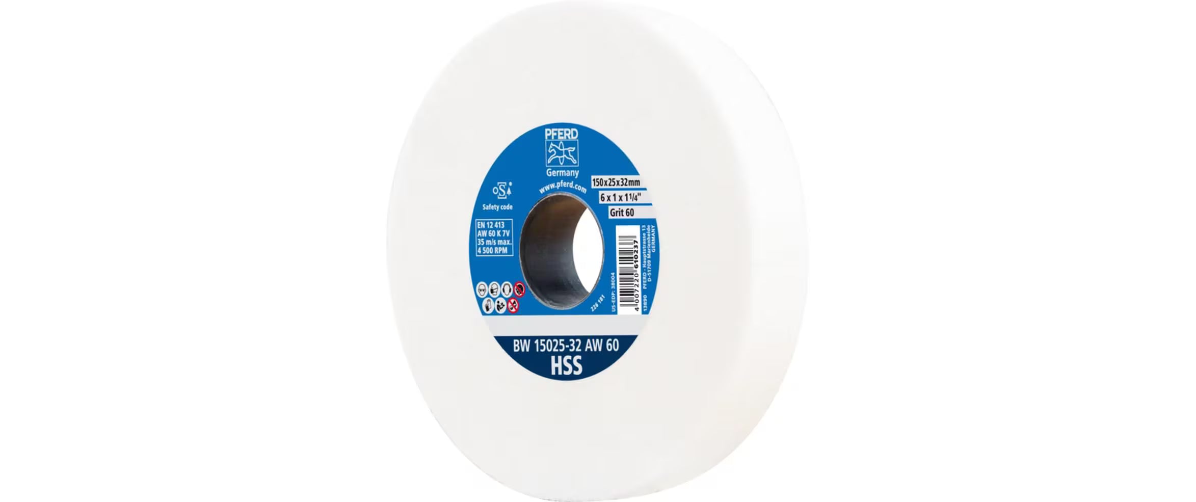 PFERD Schleifbockscheibe Ø150x25mm Ø32mm