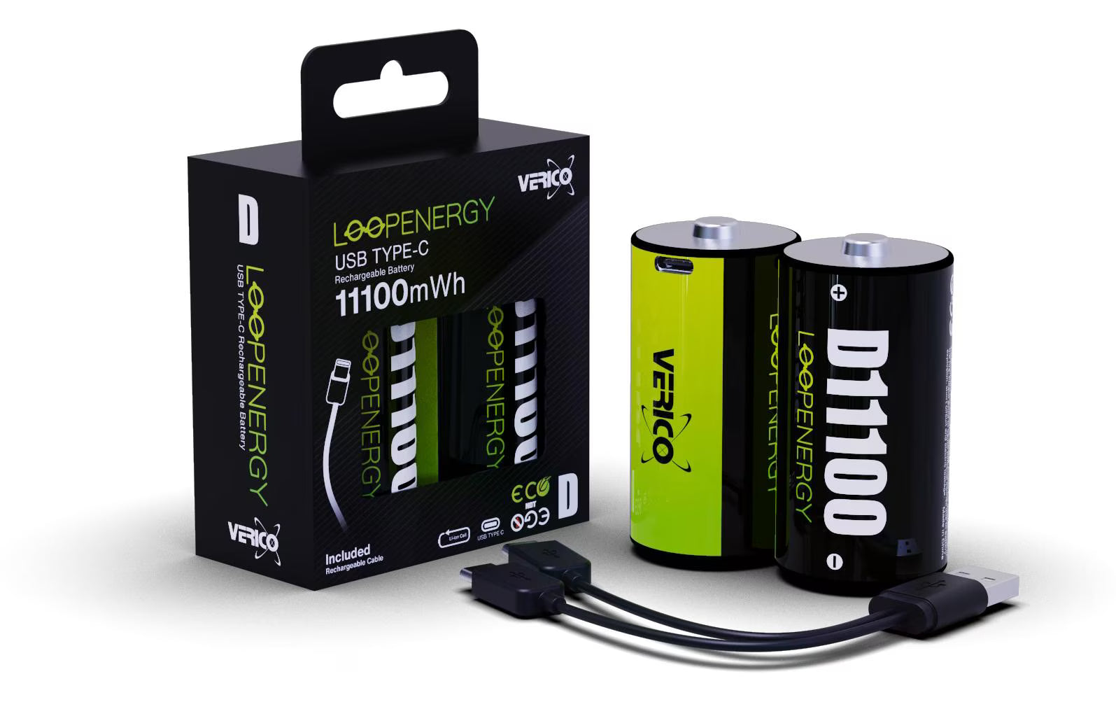Verico LoopEnergy Mono D, USB-C, 11000mWh