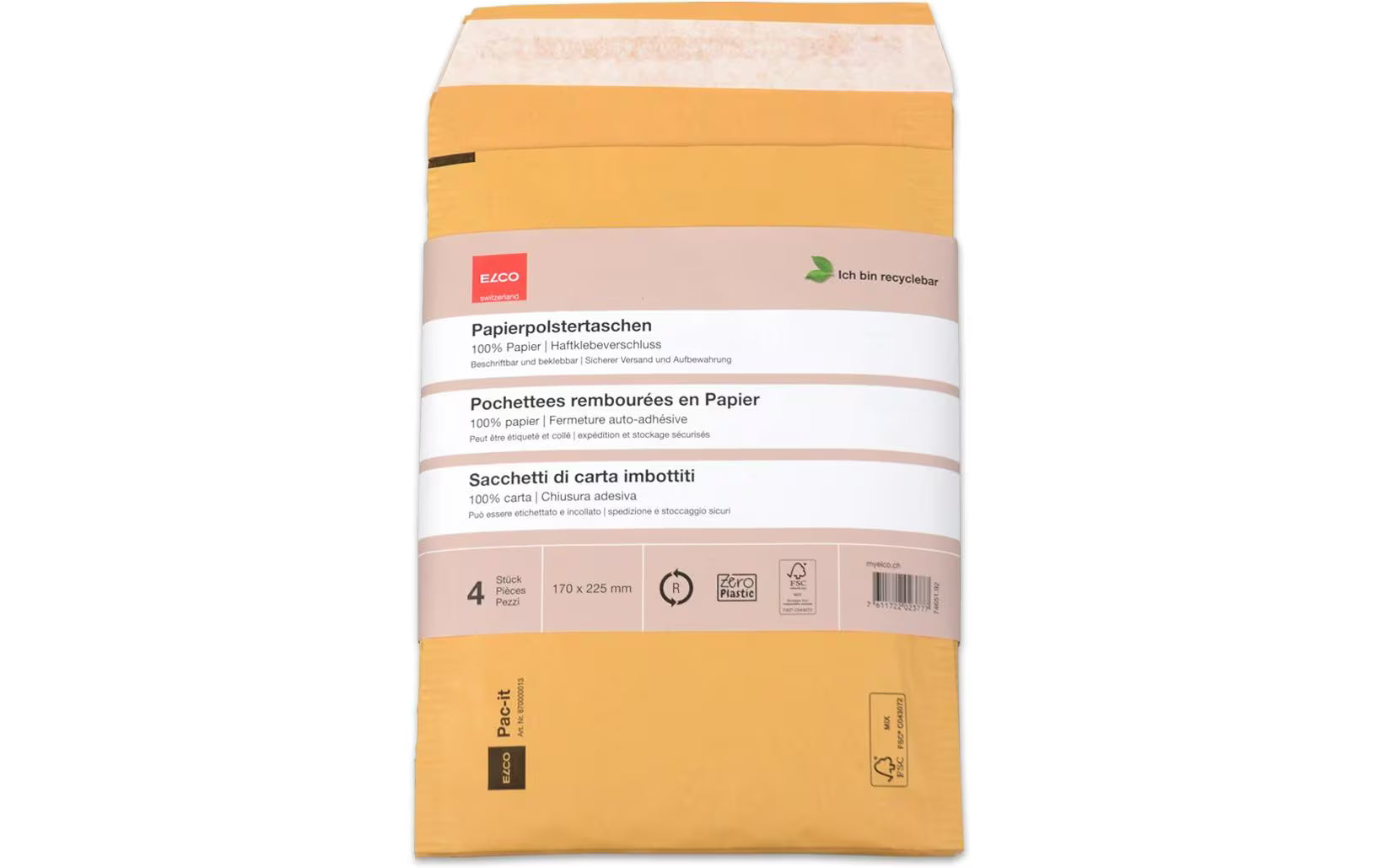 Papierpolstertasche, Zero Plastic