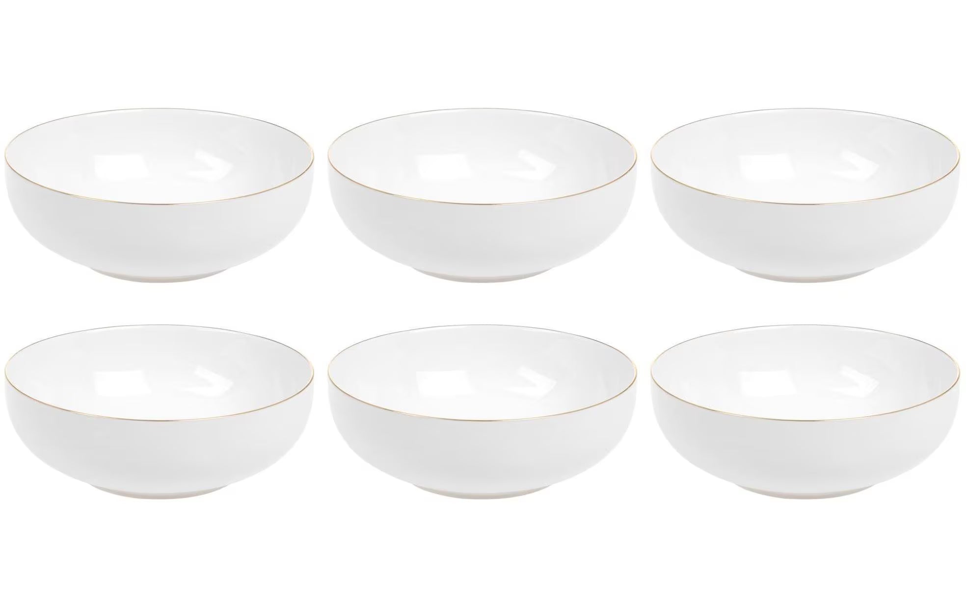 FURBER, Müslischale Ø 16 cm, 6 Stück, Weiss