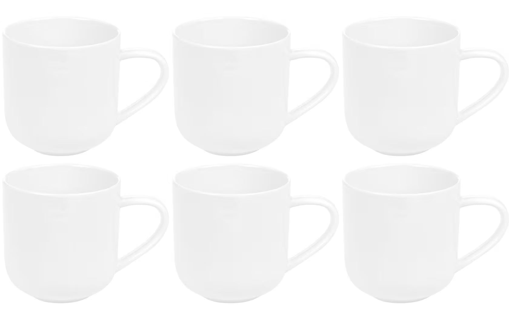 FURBER, Tasse 400 ml, 6 Stück, Weiss