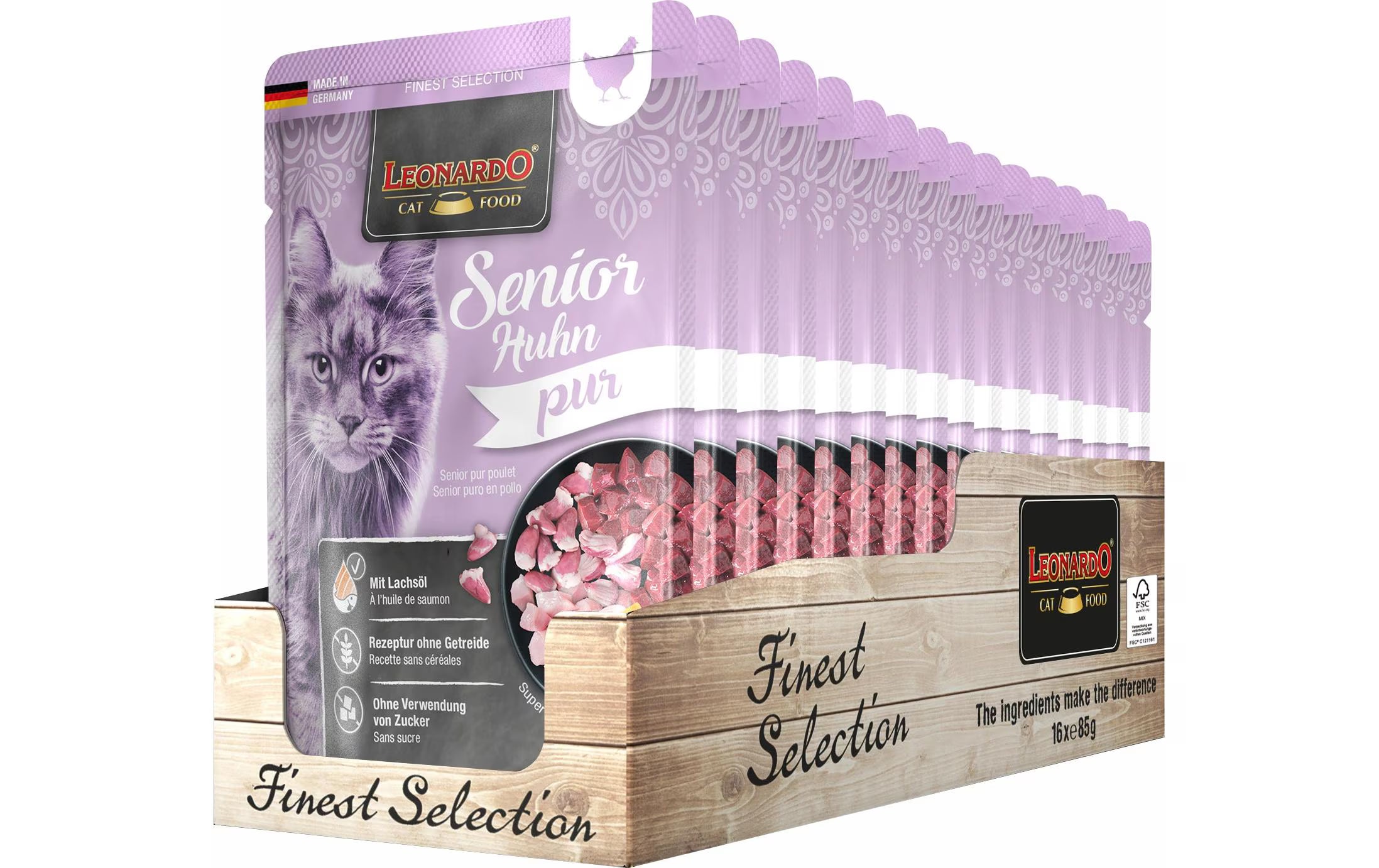 Leonardo Nassfutter Senior Huhn Pur Kit