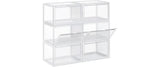 Songmics Schuhboxen, 6er Set, Transparent