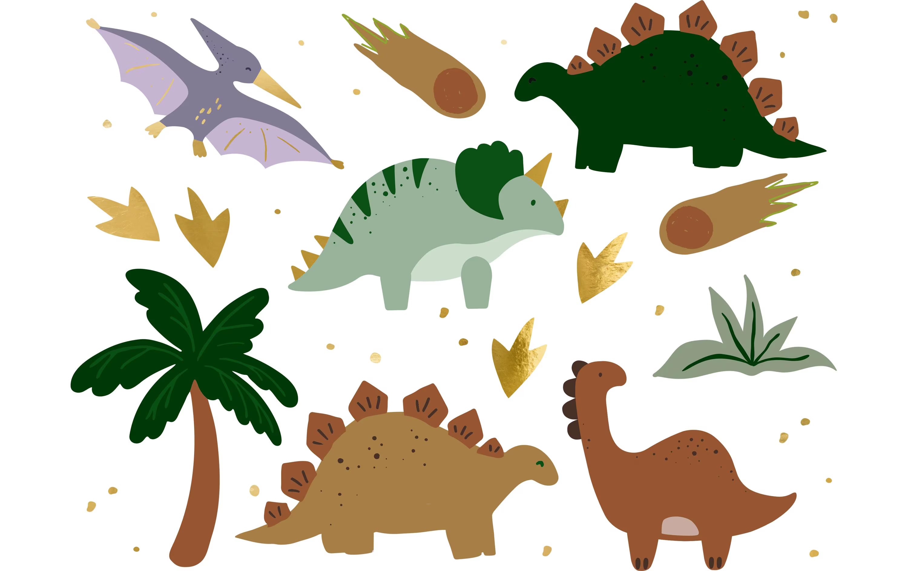 Partydeco Tattoos Dinosaurier