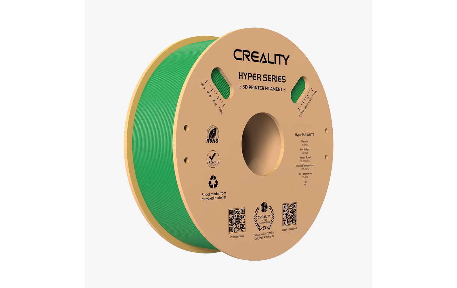 Creality, Filament PLA Hyper, Grün, 1.75 mm