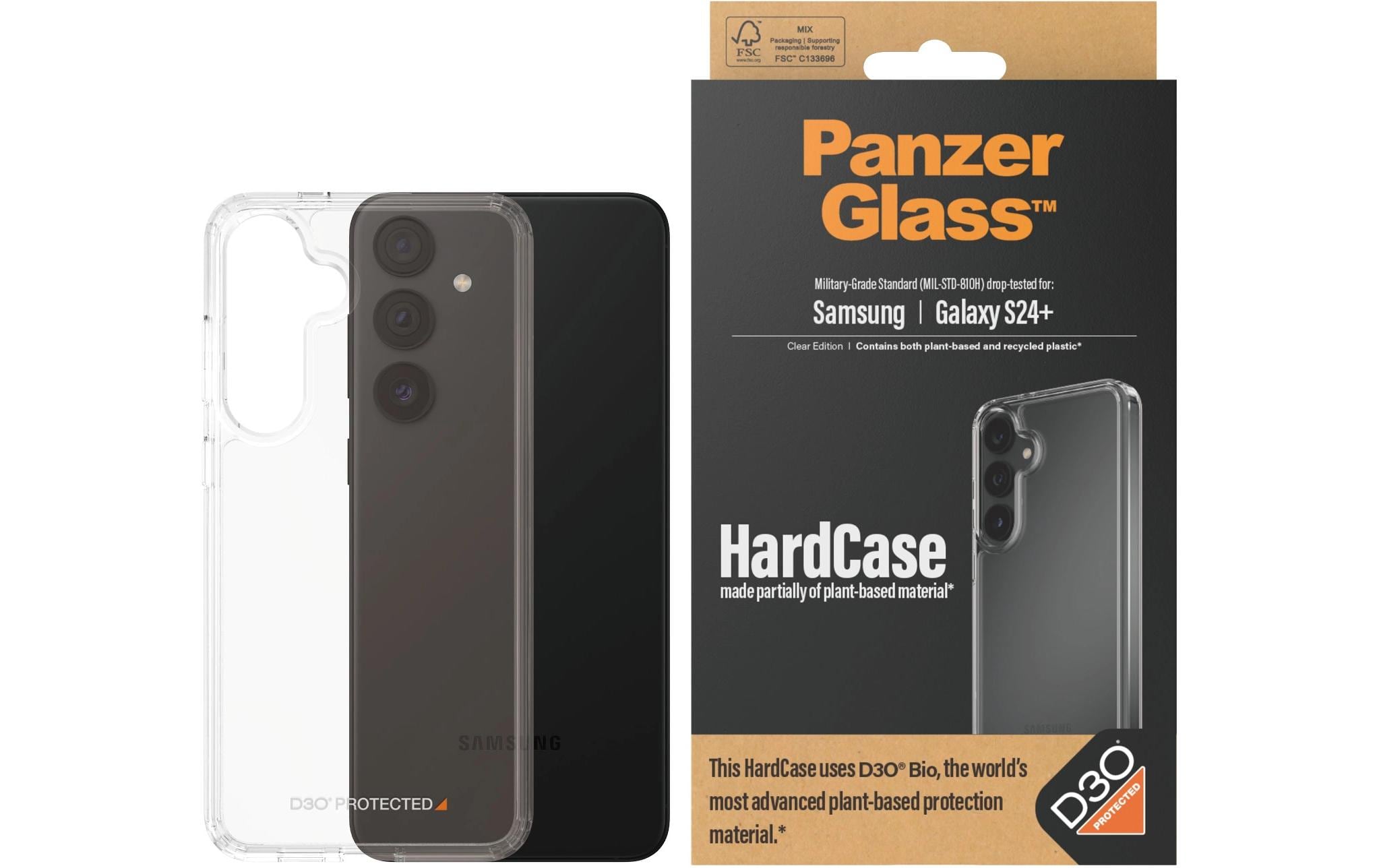 PANZERGLASS Hardcase, D3O, Transparent
