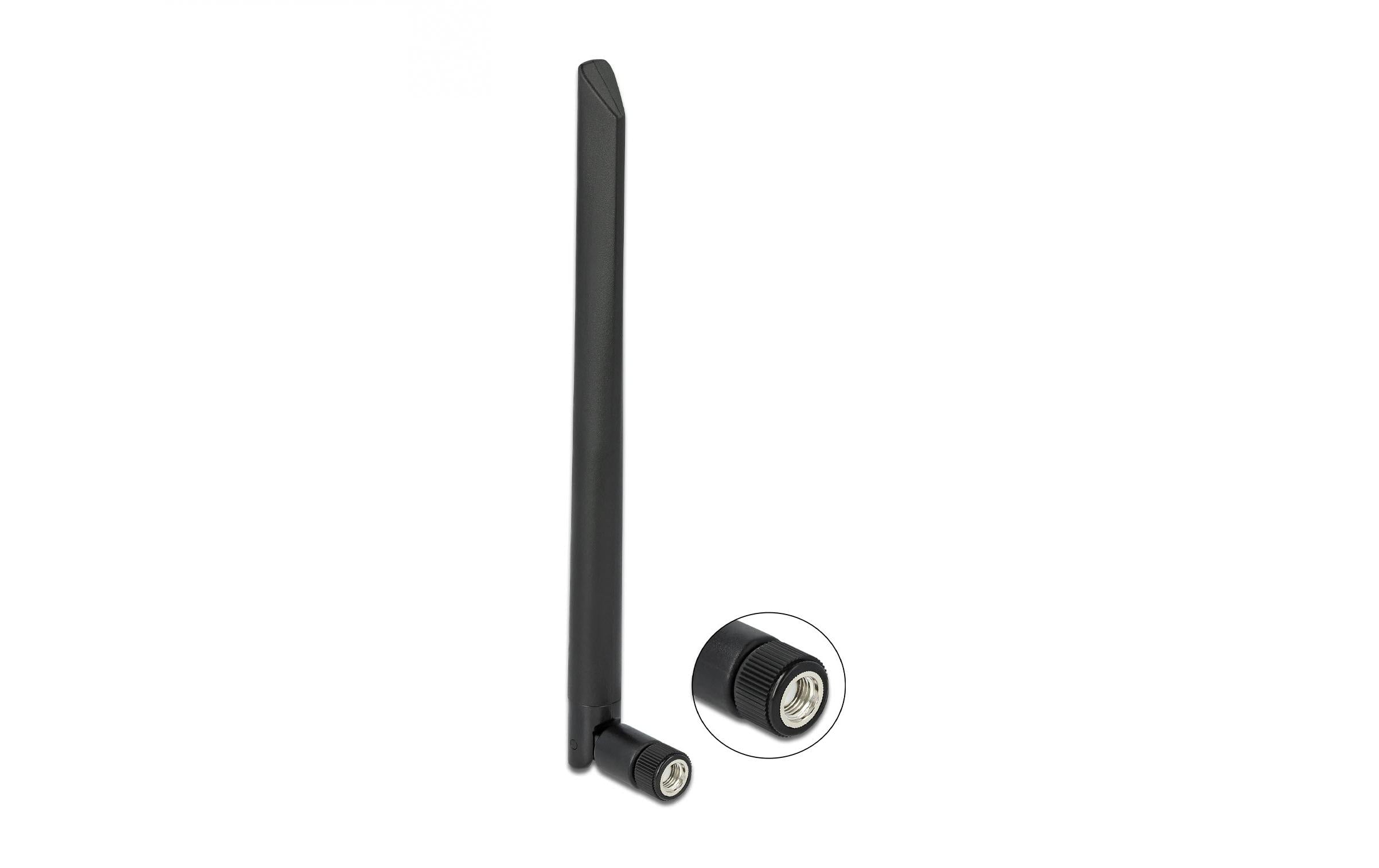 Delock WLAN Antenne, 5dbi, Kippgelenk, 20cm