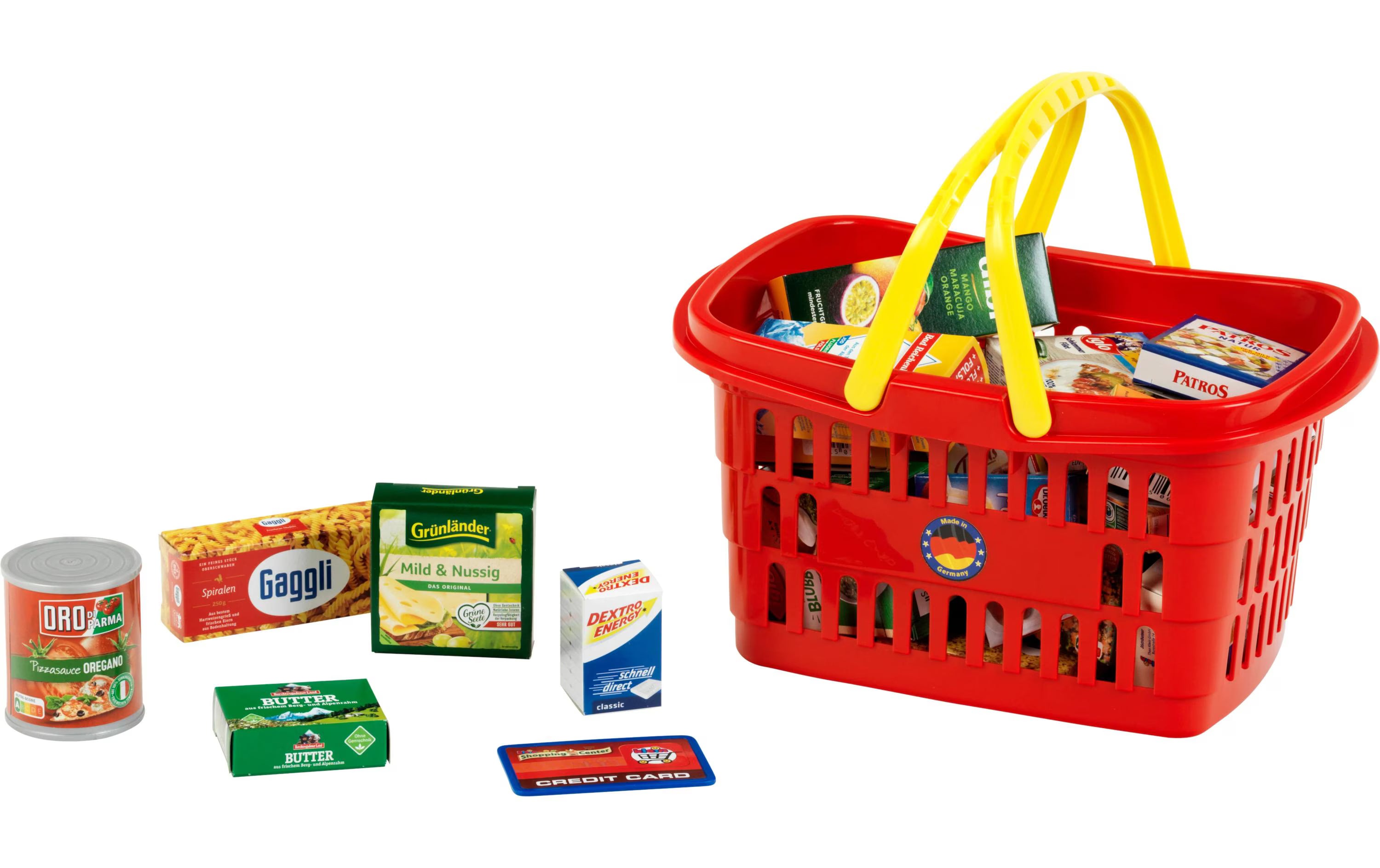 Klein-Toys Einkaufskorb, gefüllt