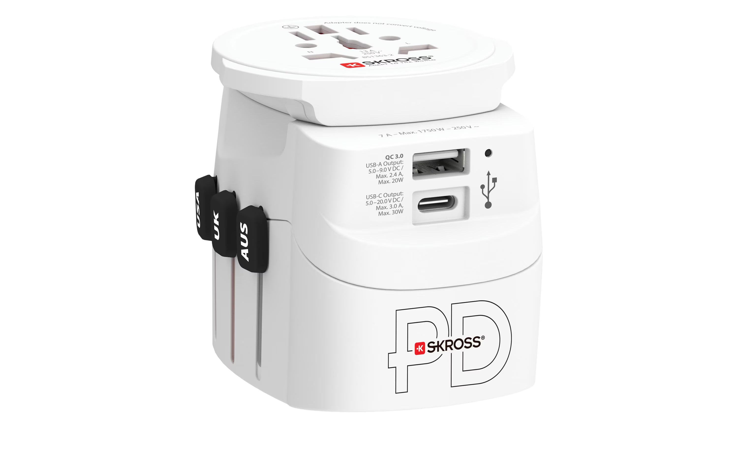 SKROSS PRO Light, 1x USB-A und C AC30PD
