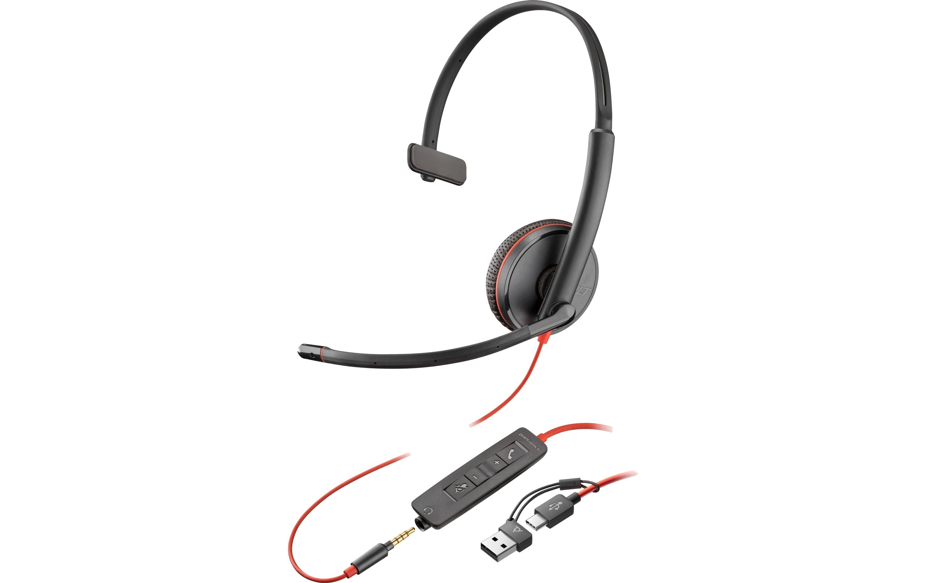 Poly Blackwire 3215 Mono,3.5mm+USB-C/A