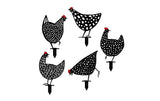 Wallxpert Gartenstecker Chicken Family