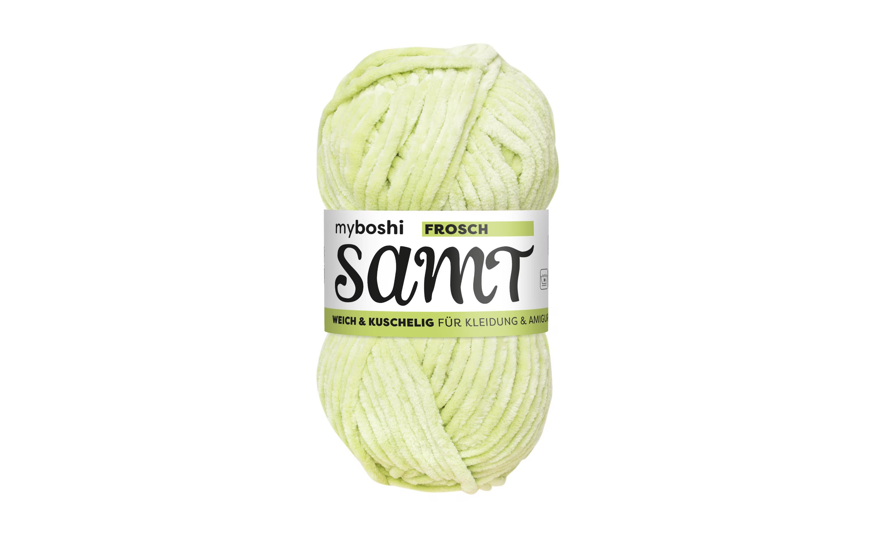 myBoshi Wolle Chenille Samt Frosch