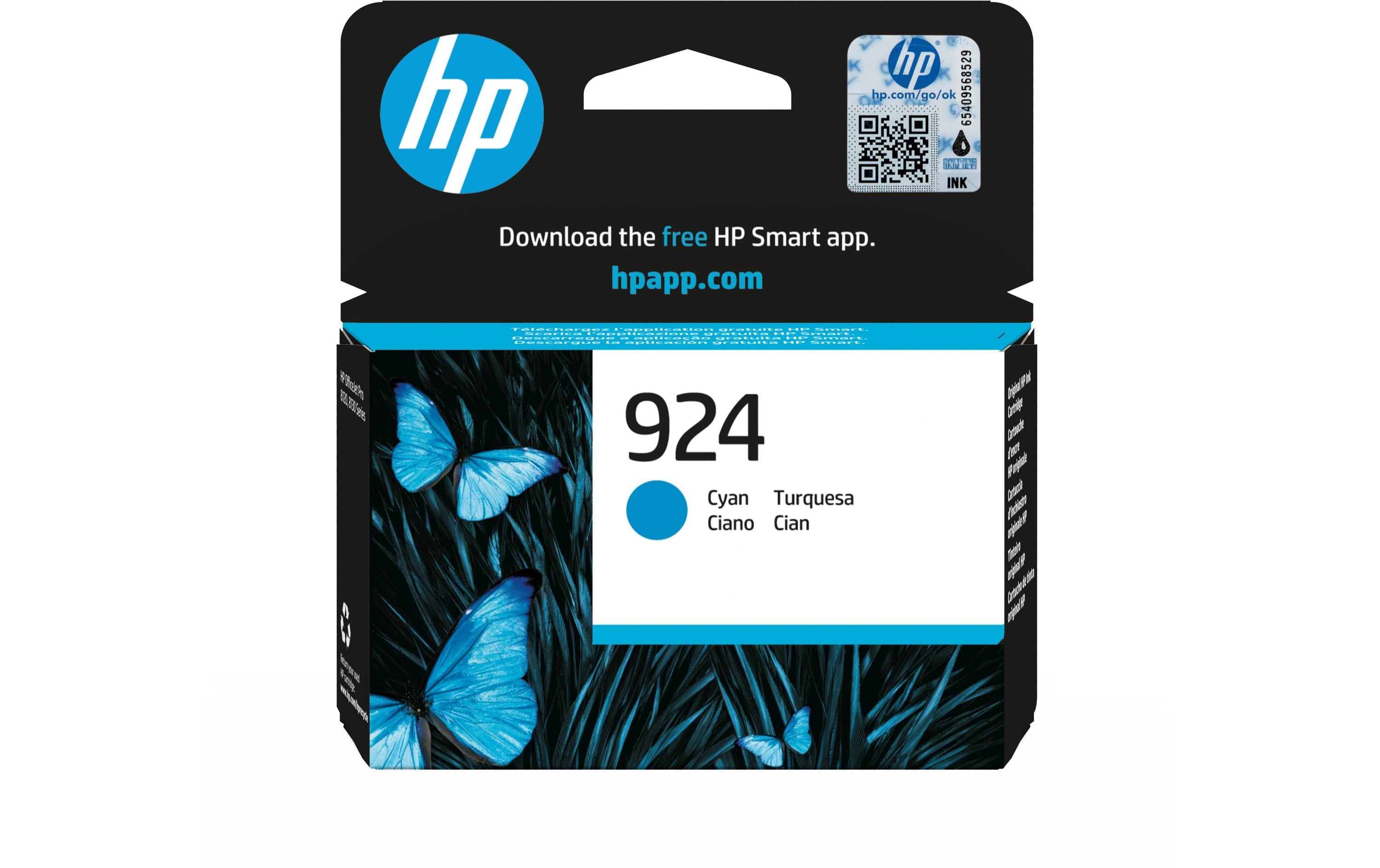 HP, Tinte Nr. 924 (4K0U3NE) Cyan