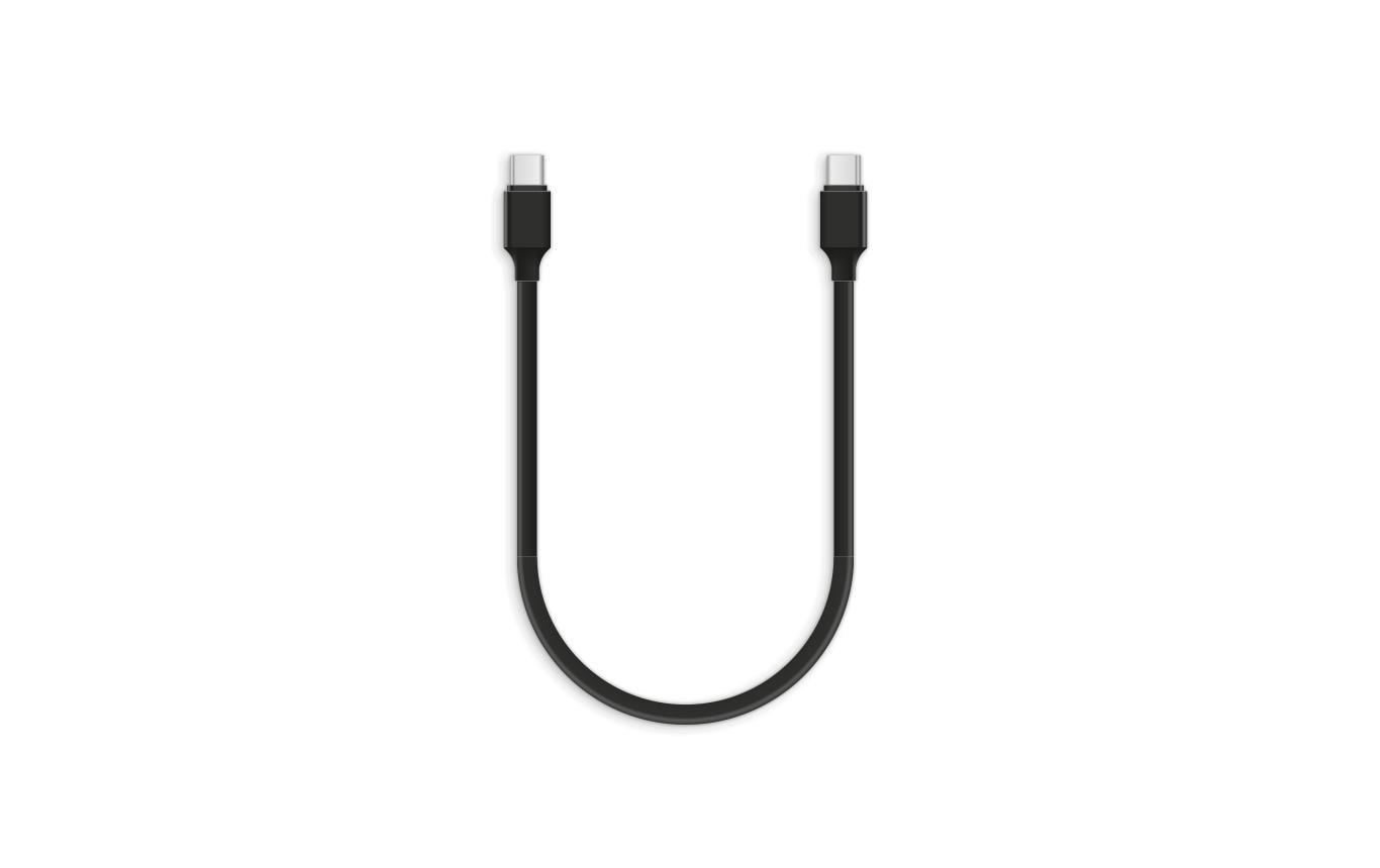 OXON USB-Gooseneck-Kabel schwarz 0.3m