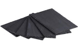 relaxdays Schiefer Platten 6er Set