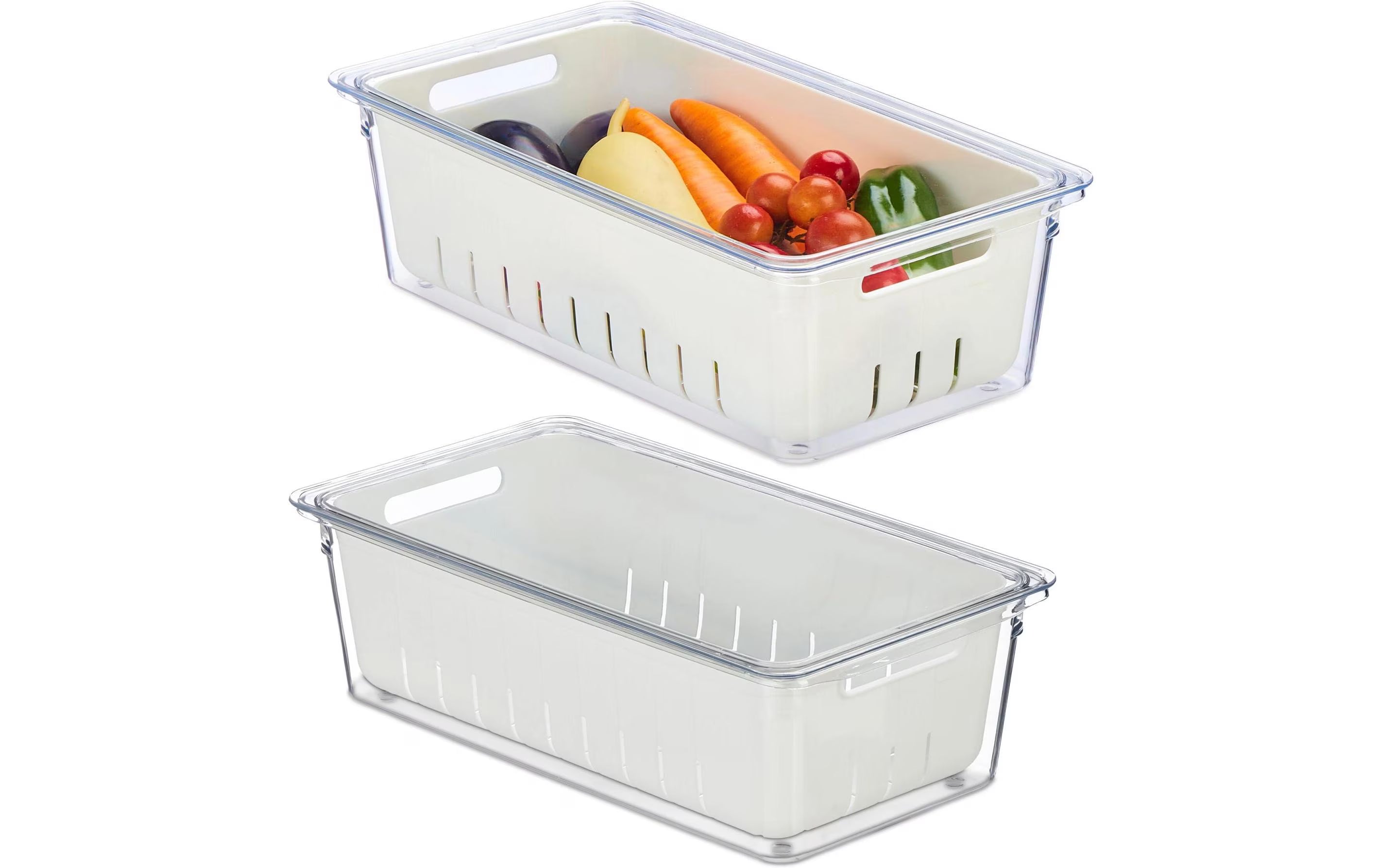 relaxdays Kühlschrankorganizer 2er Set