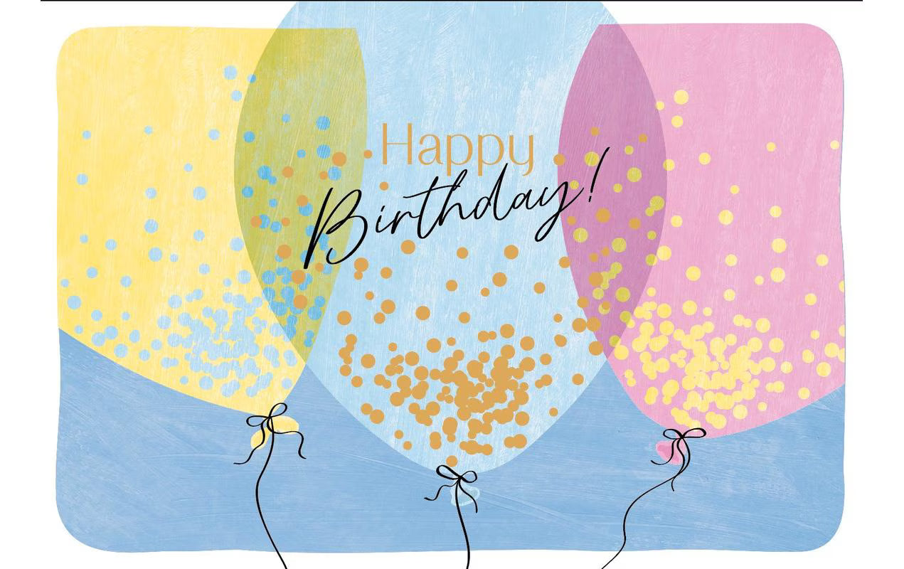 ABC Geburtstagskarte Happy Birthday