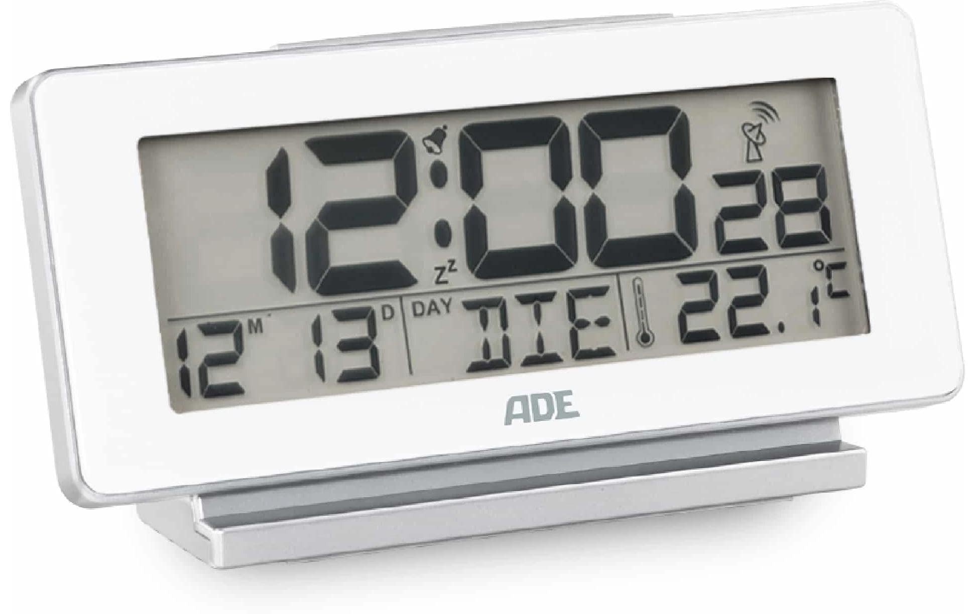 ADE digitaler Funkwecker,Temp-& Datumsanzei