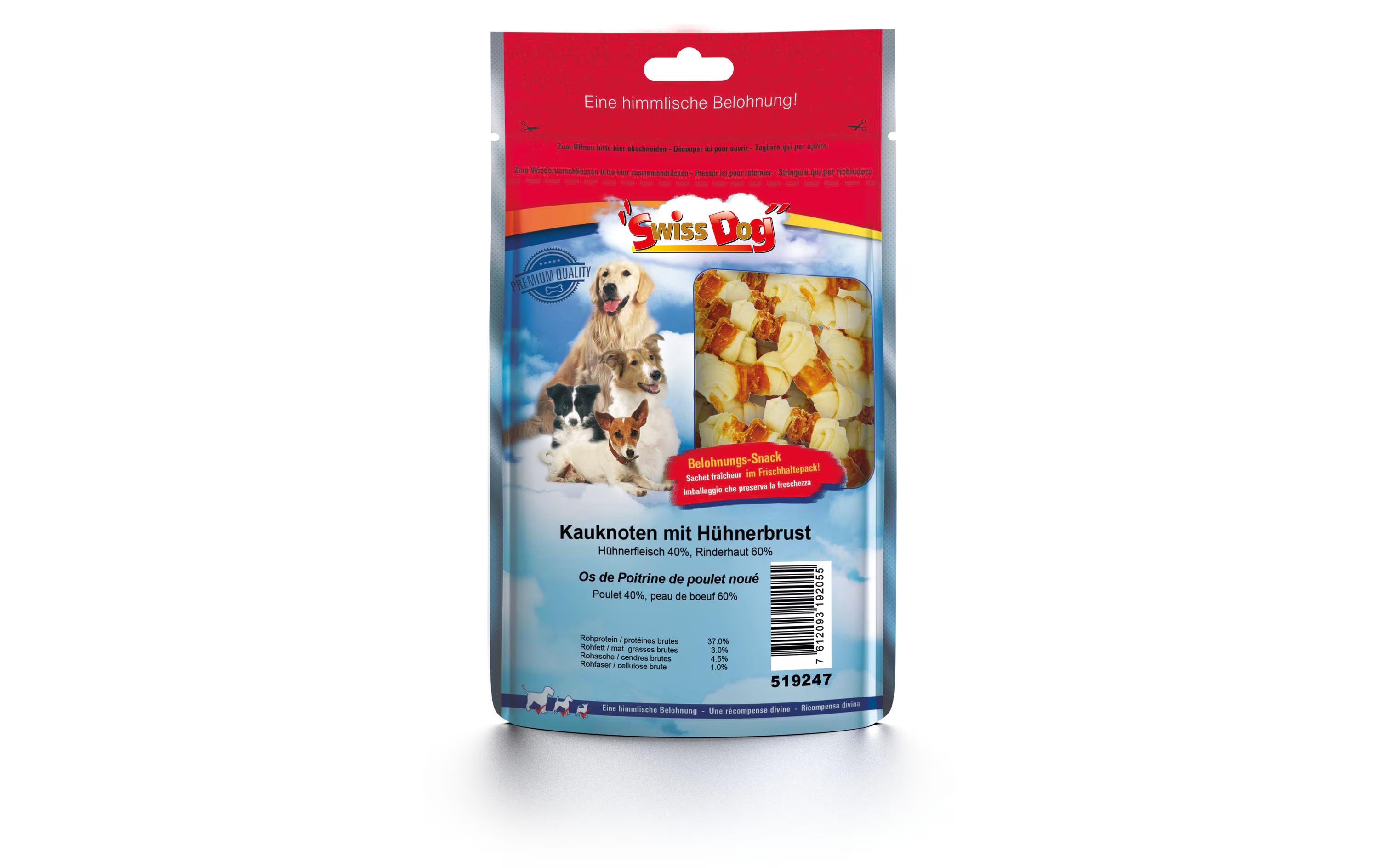 SwissDog XXL Kauknoten m/Hühnerbrust