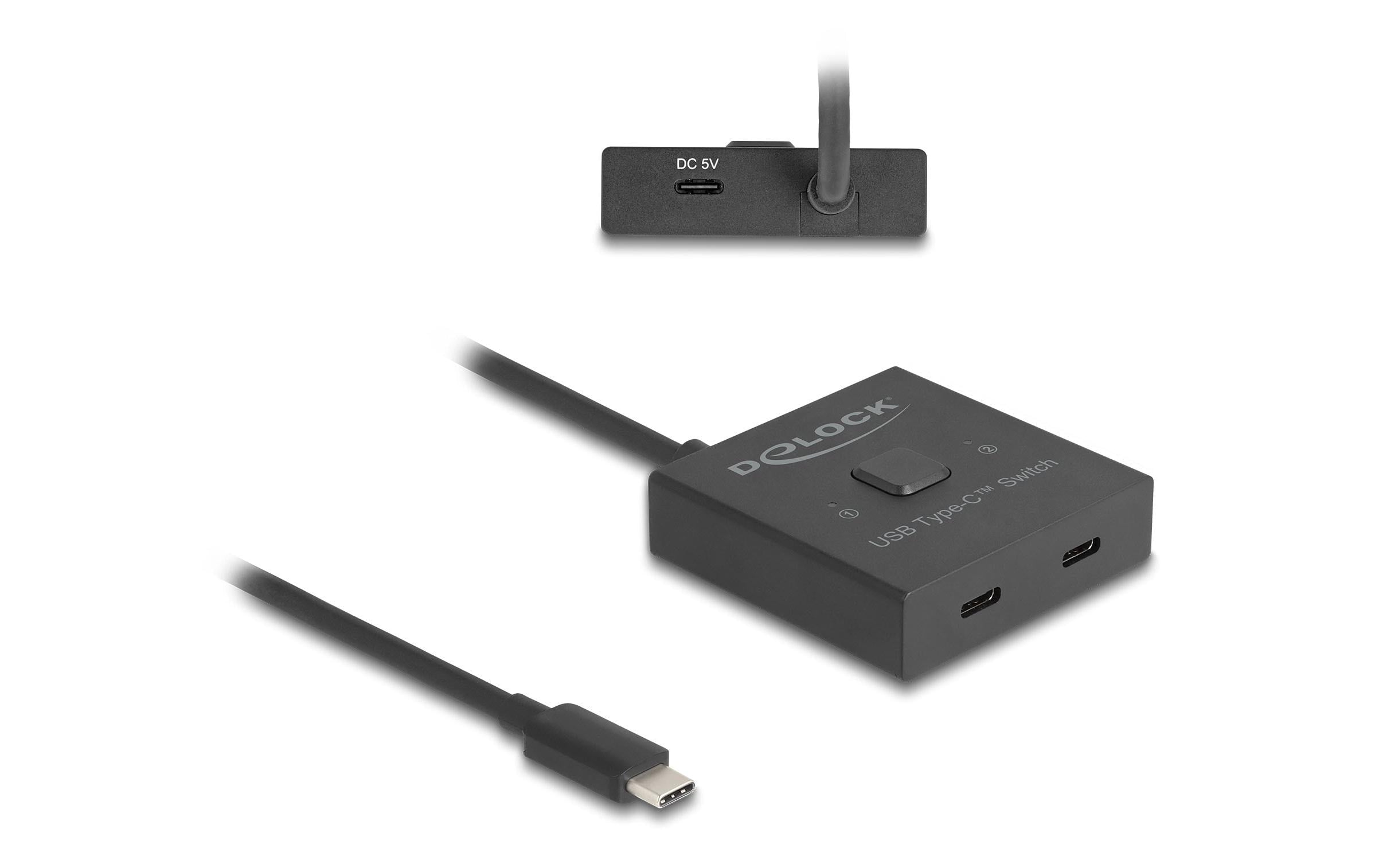 Delock USB 10GbpsType-C Switch 2 auf 1