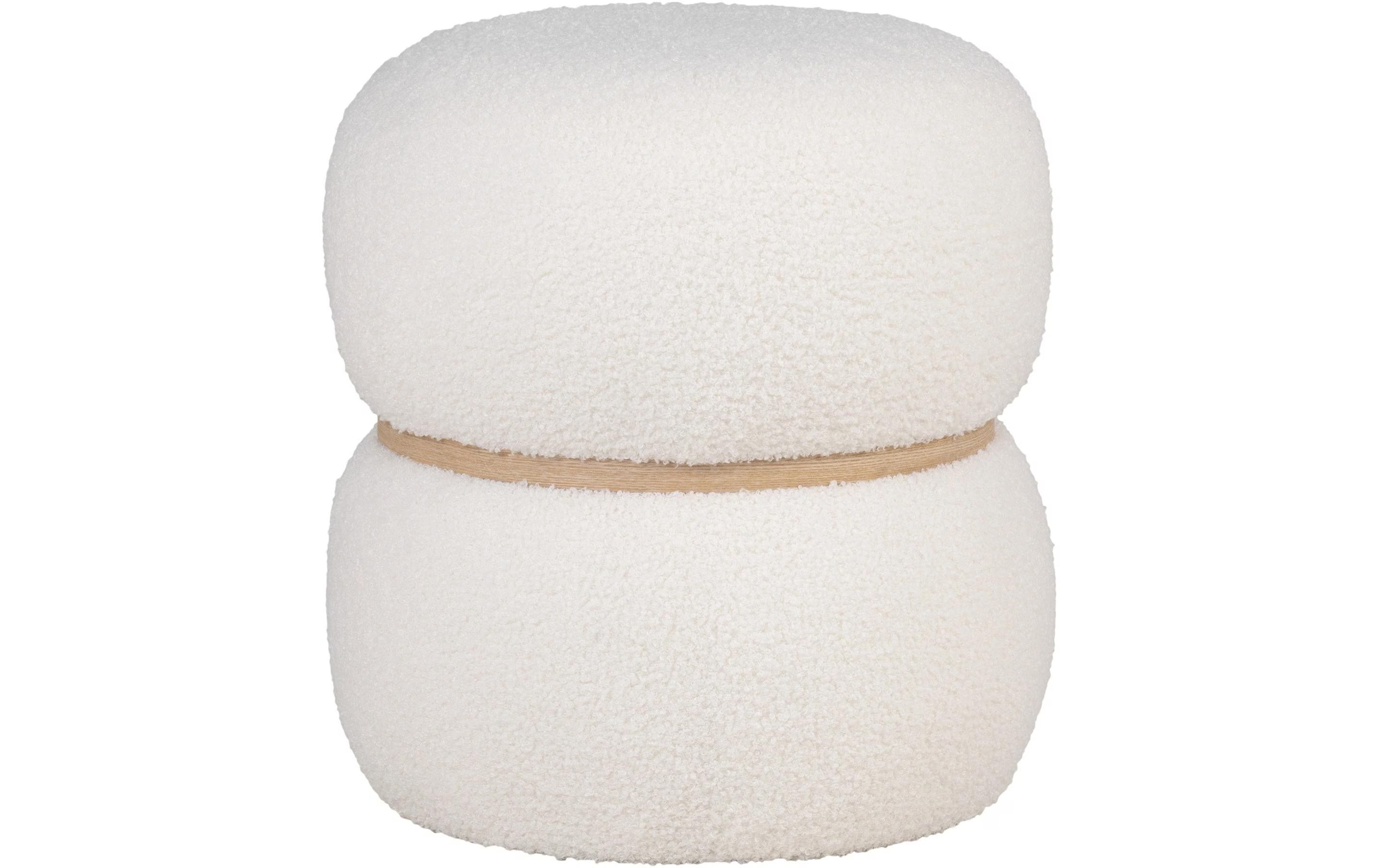 House Nordic Milford Pouf Weiss