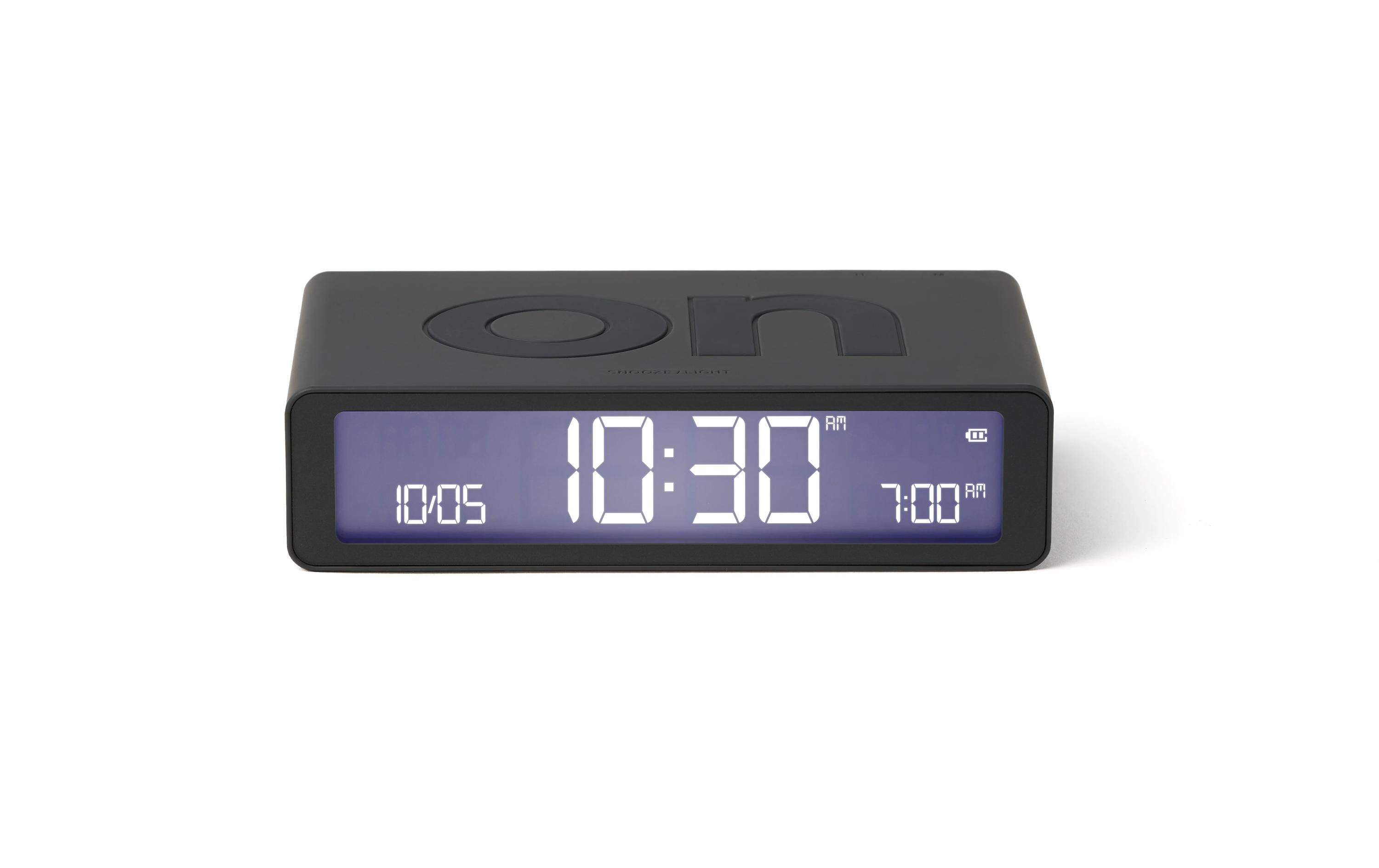 Lexon, Digitalwecker Flip Classic Dunkelgra
