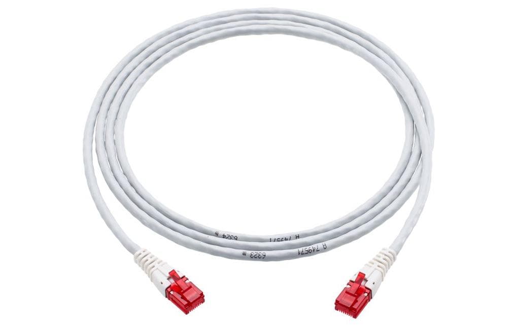 R&M, Patchkabel Cat 6, U/UTP, 0.5 m, Grau