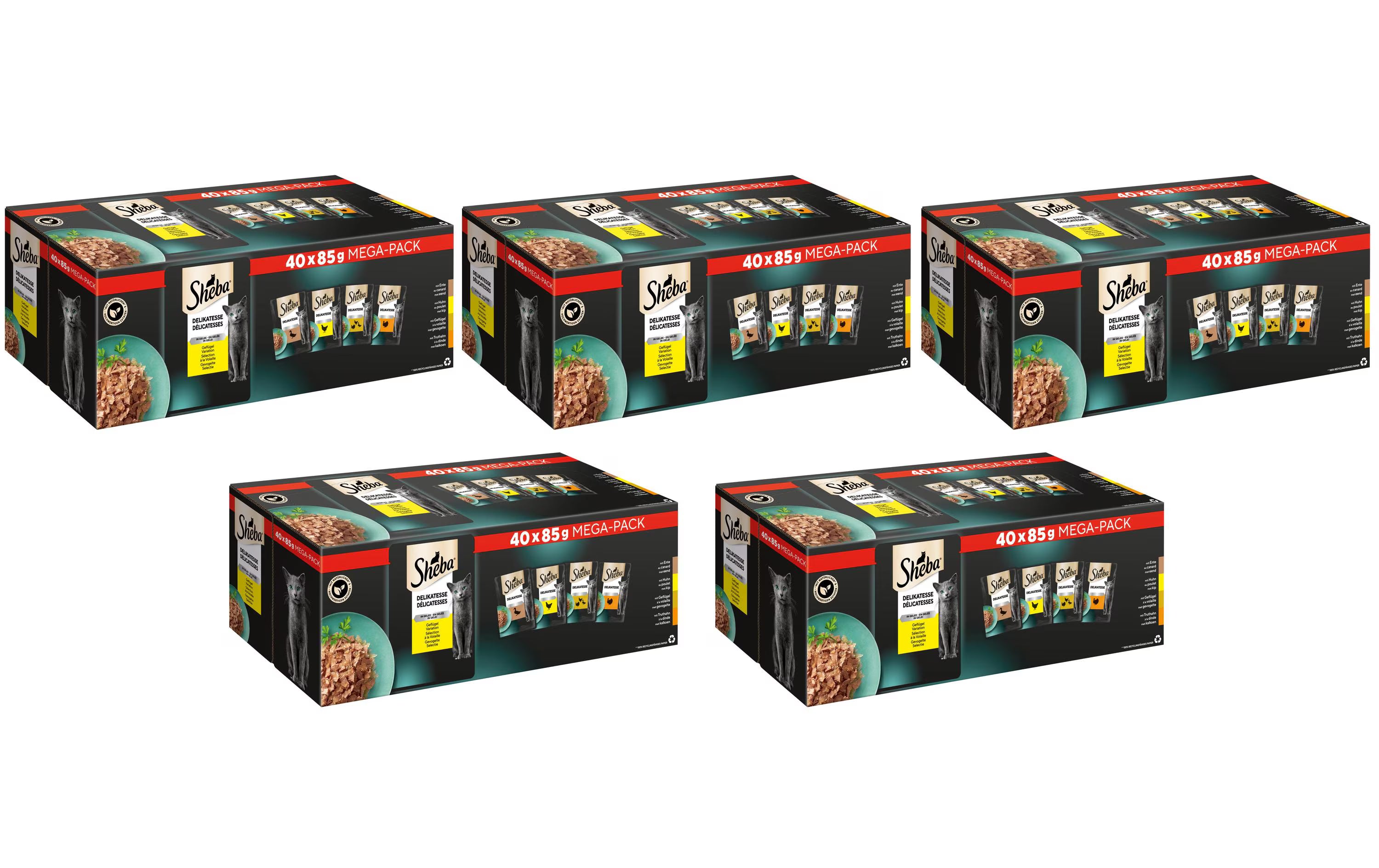 Sheba Nassfutter Delikatesse in Gelée