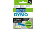 Dymo Schriftband D1, 12mm x 7m, Band: blau
