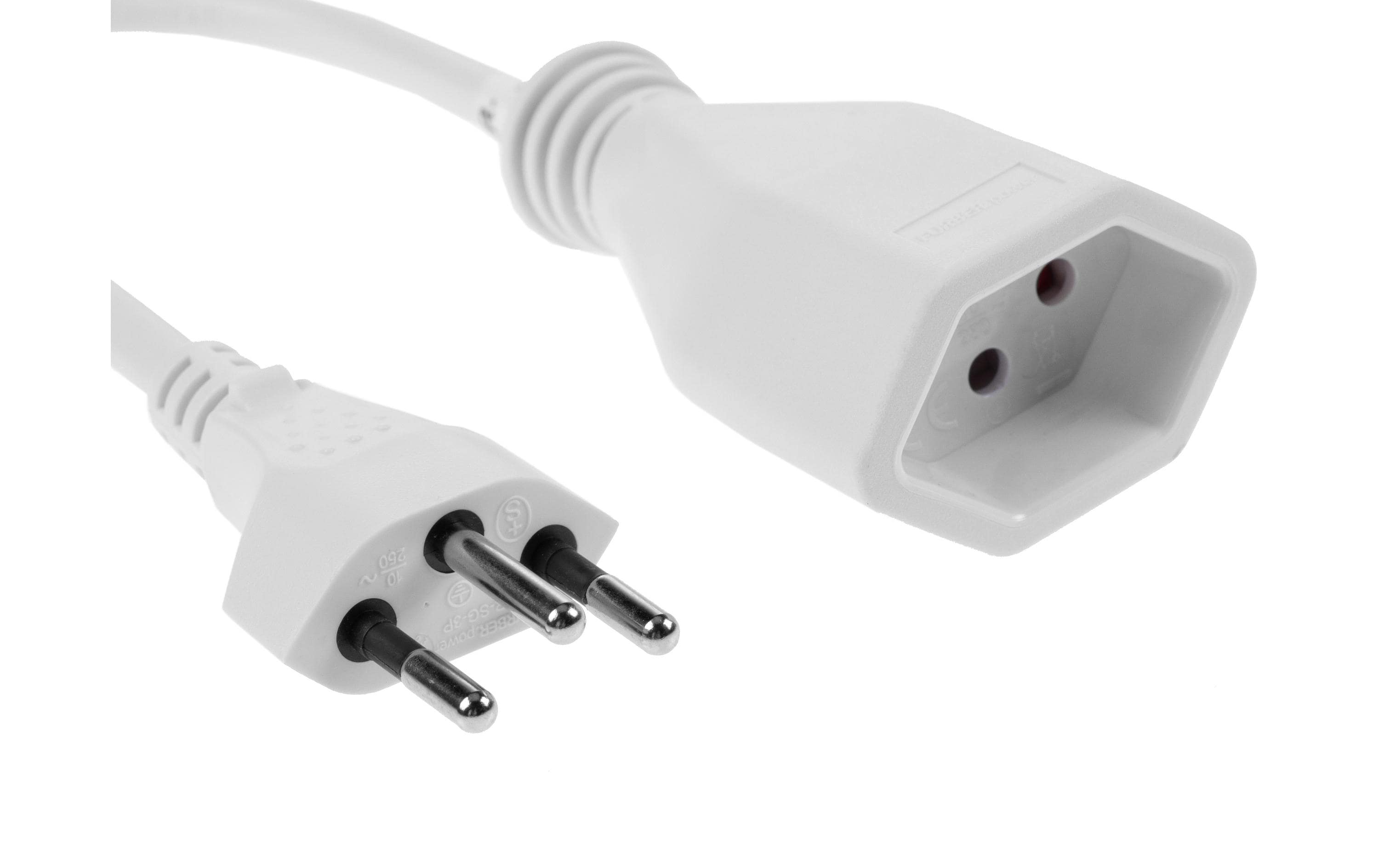 F.power Verlängerungskabel T13-T12 3m ws