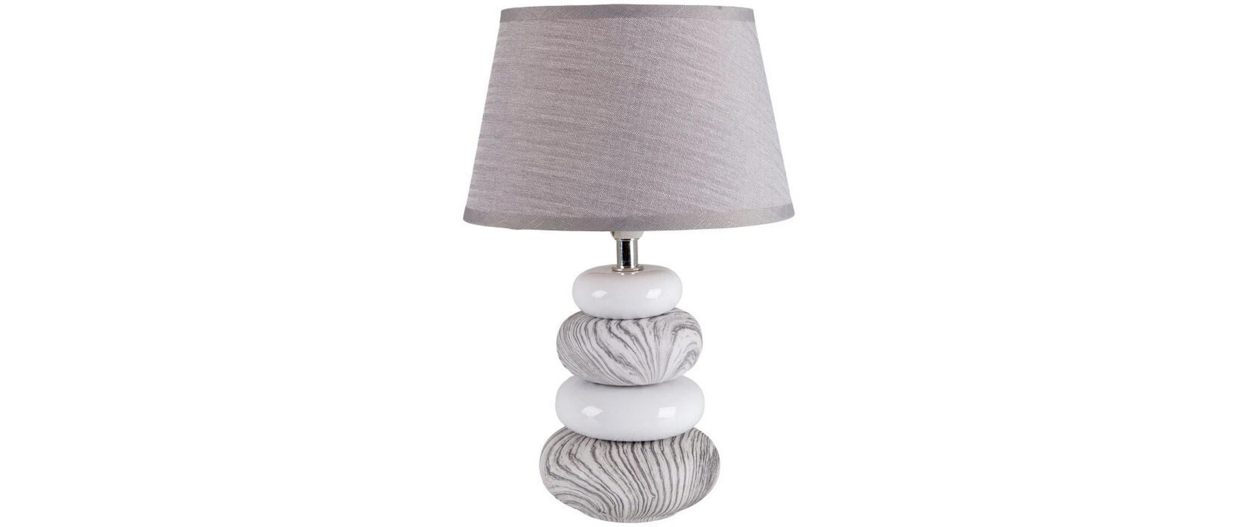Näve Stoney Tischleuchte weiss/grau