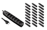 F.power Steckdosenleiste 6xT13 KIT25