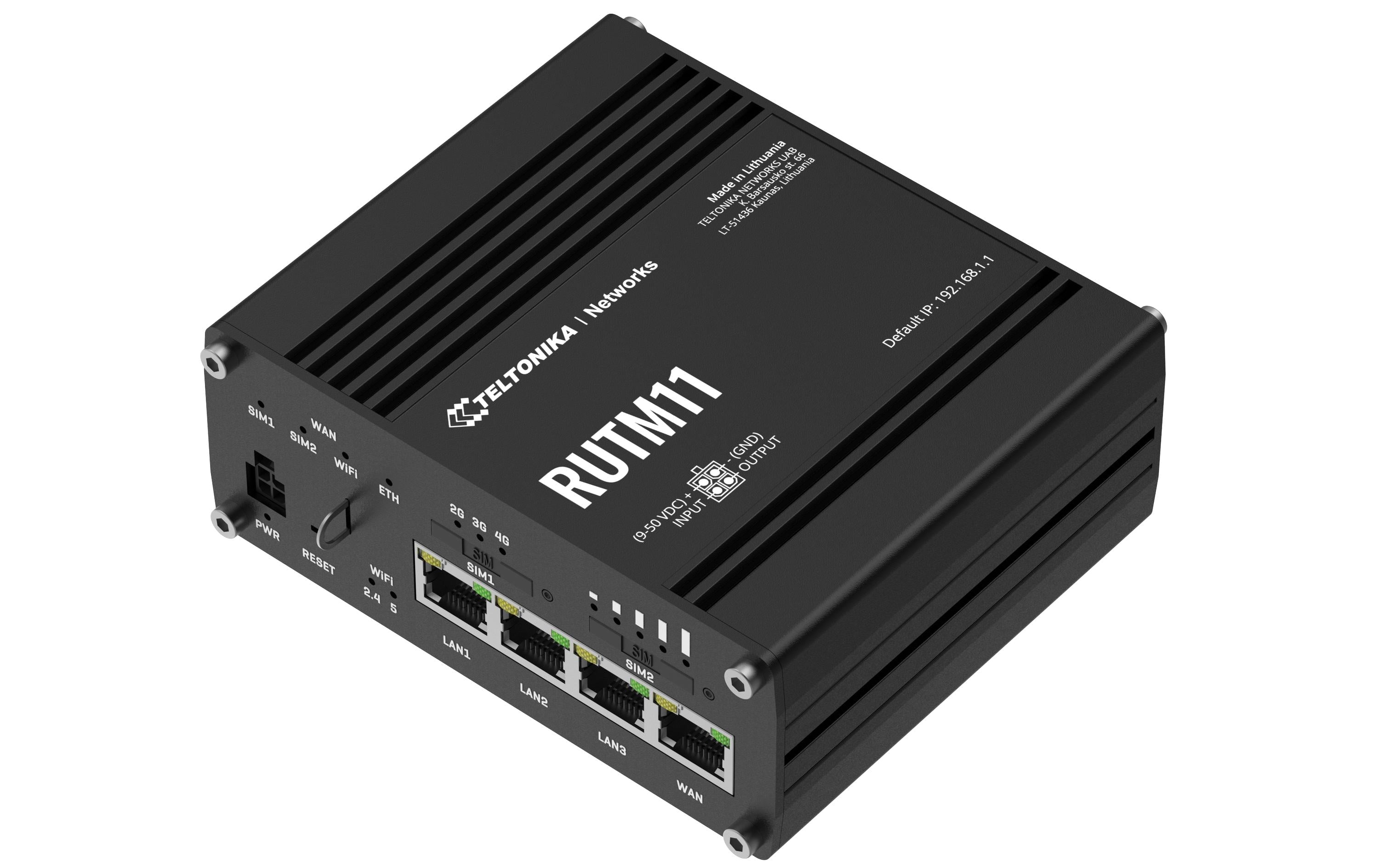 Teltonika LTE&WiFi-5 Industrierouter RUTM11