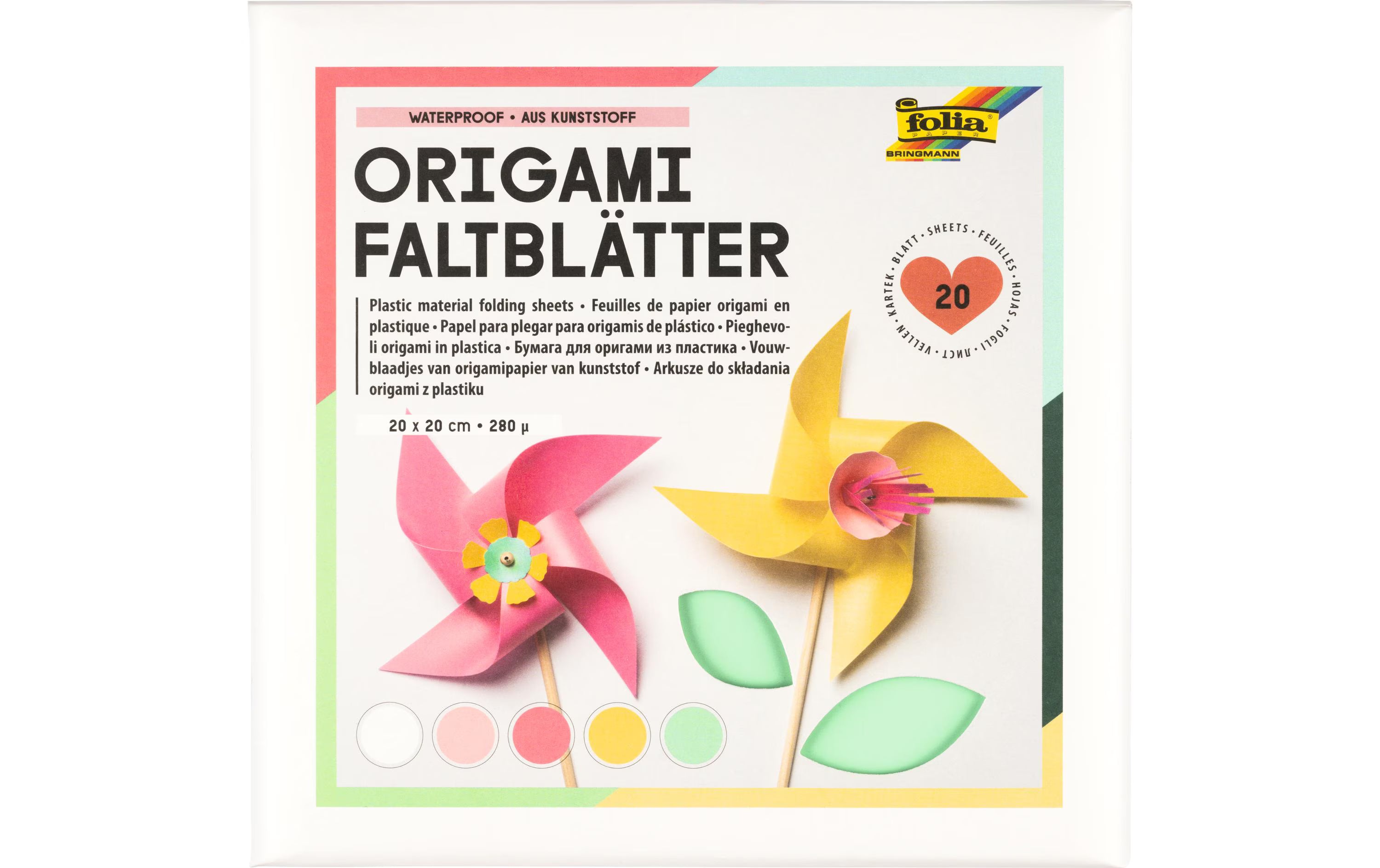 Folia Faltblätter Origami quadratisch
