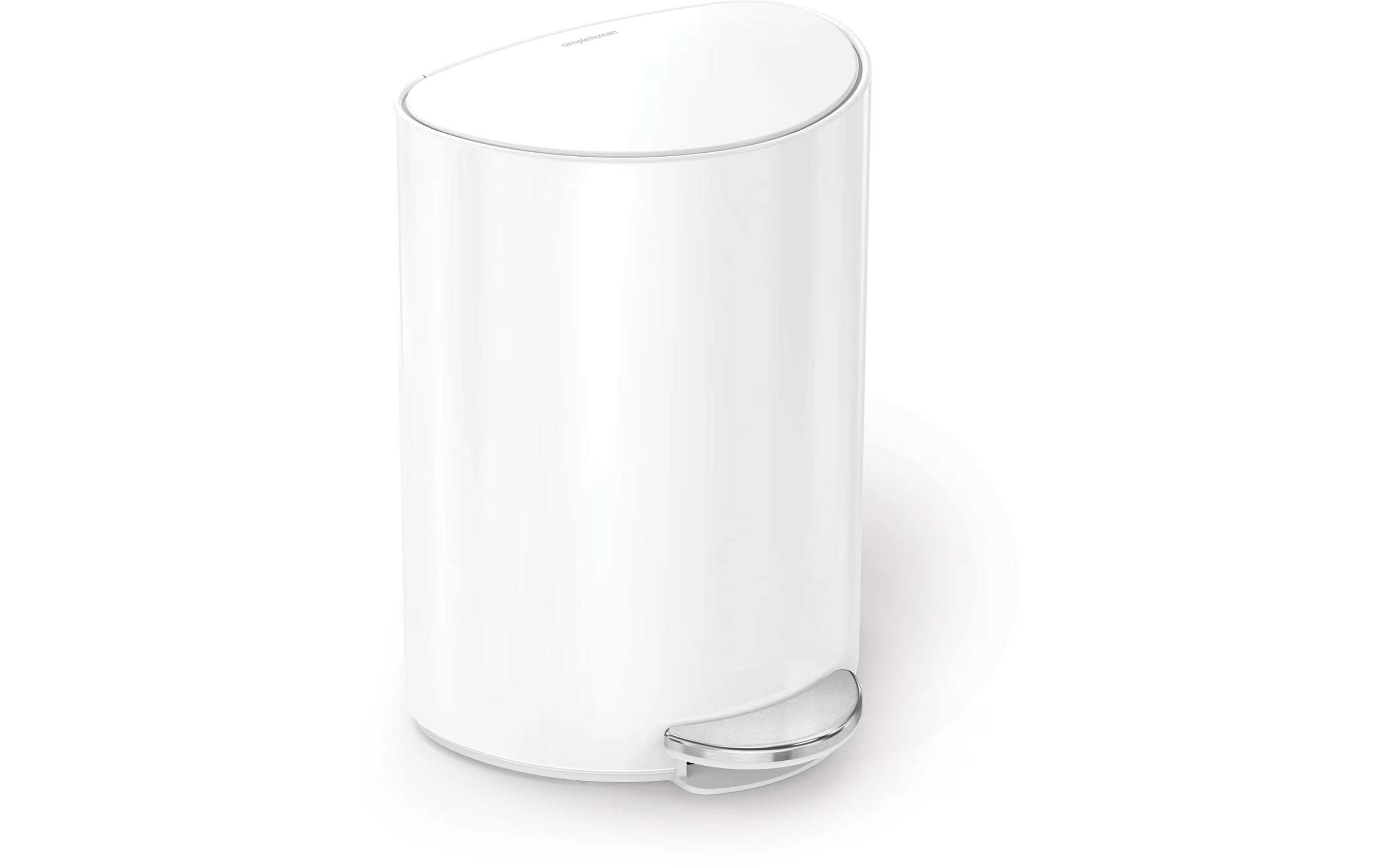Simplehuman, Abfalleimer 6 l, Weiss