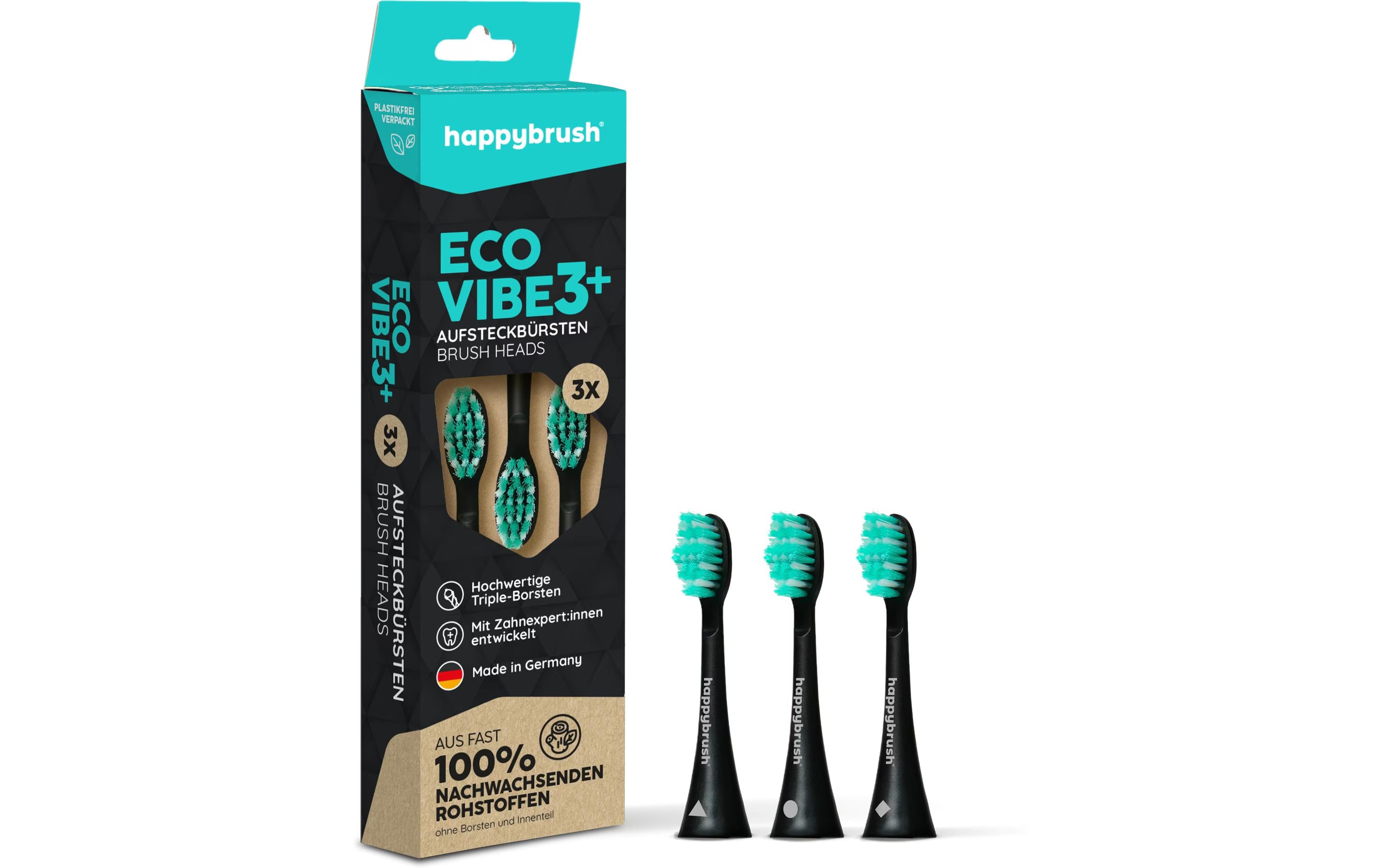 happybrush Zahnbürstenkopf Eco Vibe 3+