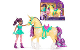 Unicorn Academy Ava & Leaf Puppe & Unicorn