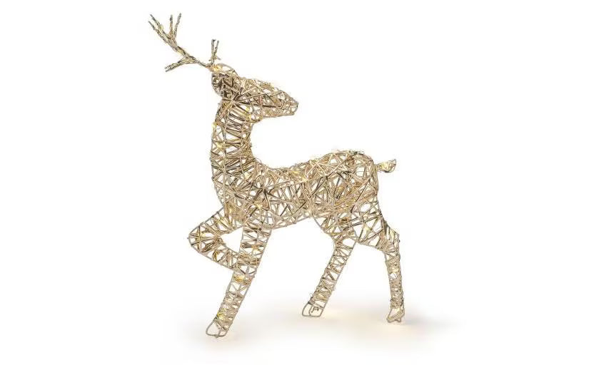 STT LED Dekoration Gold reindeer