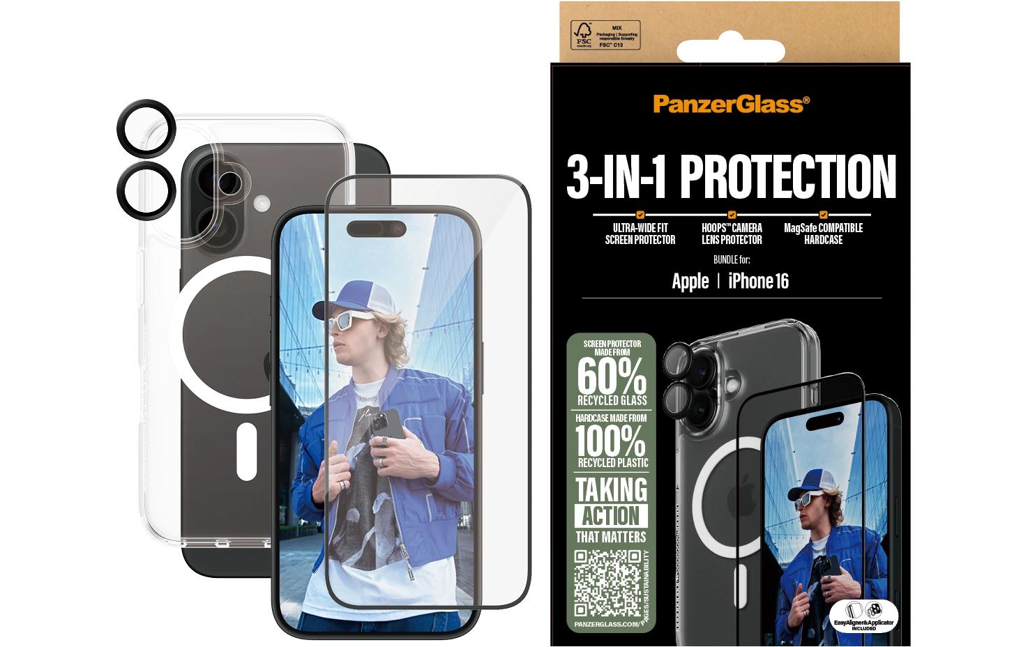 CARE 3-in-1 - Glas (Std), Case, Hoops