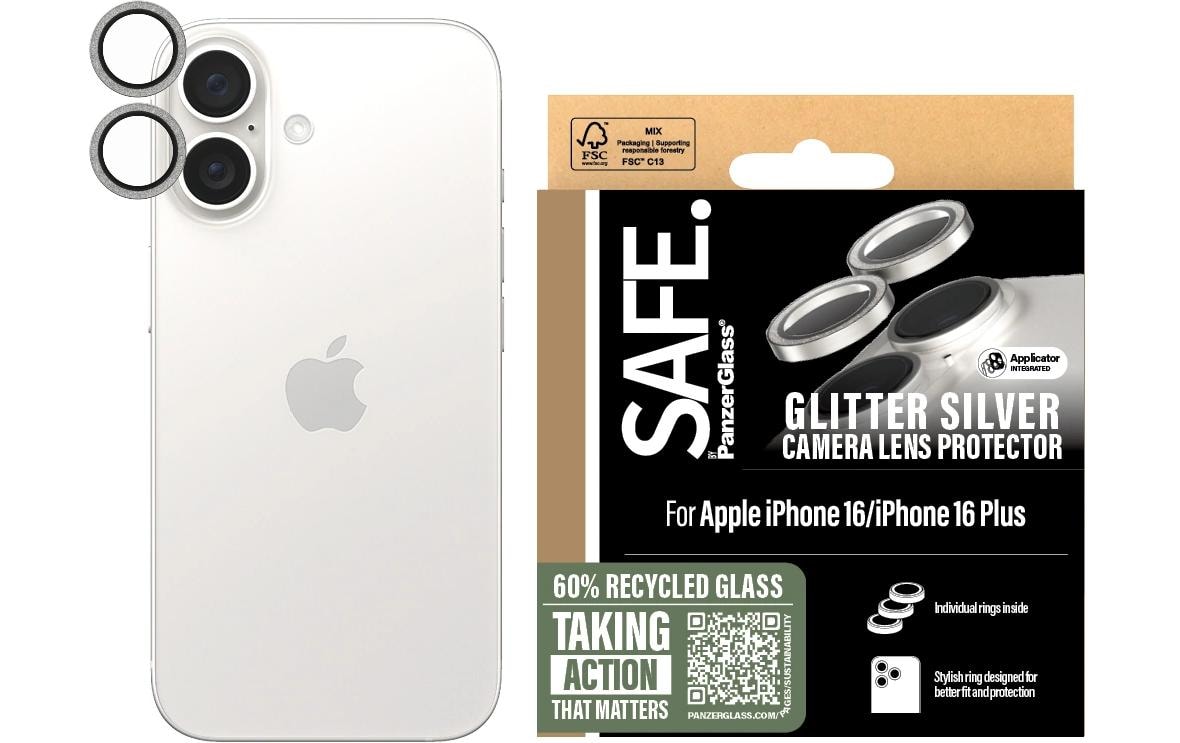 SAFE. Camera Lens Protector Glitter Silver