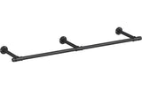 Songmics Kleiderstange für die Wand,Schwarz